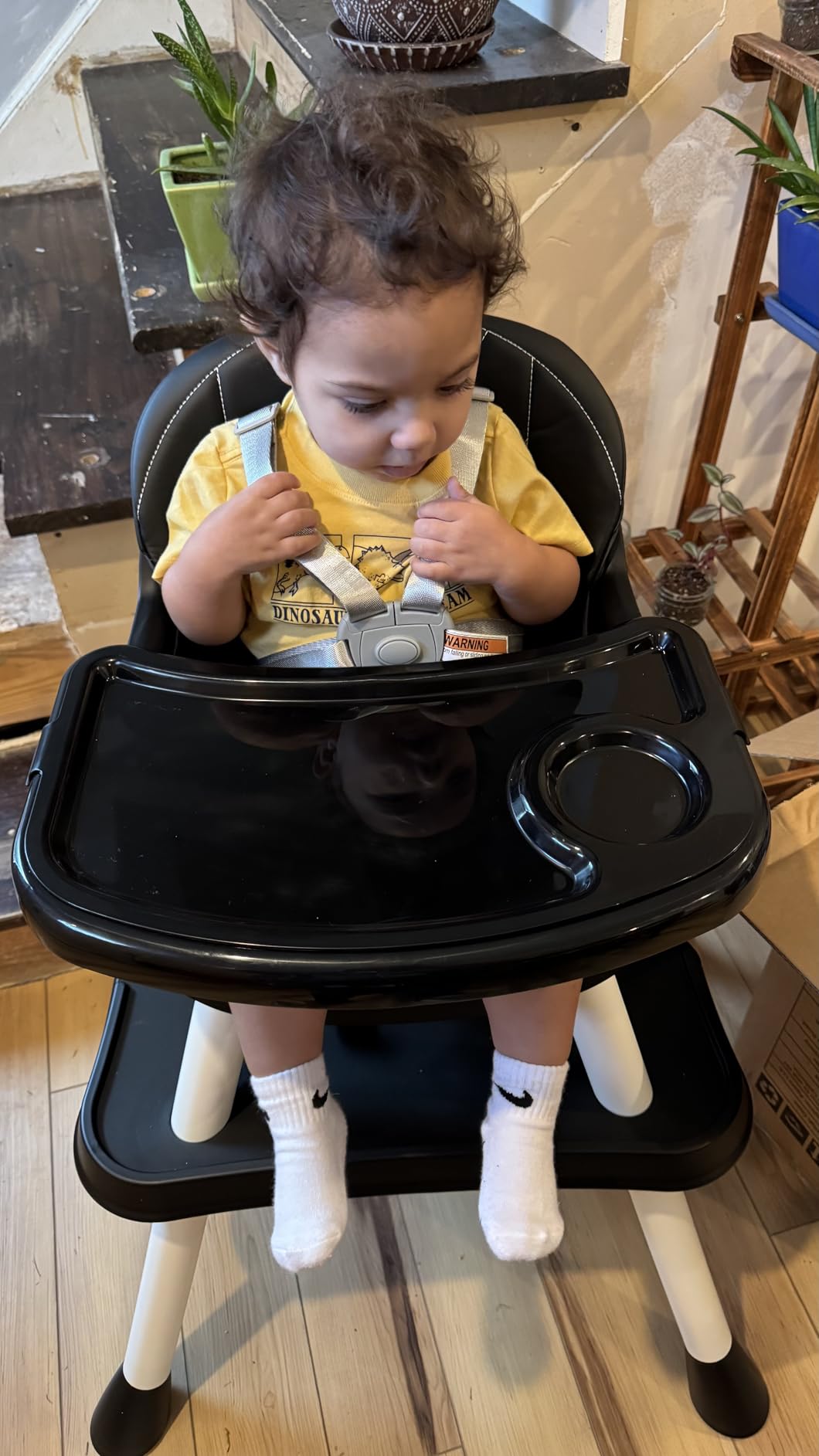 6 in 1 Baby High Chair, Convertible Highchair for Babies and Toddlers (Grey) customer photo 2