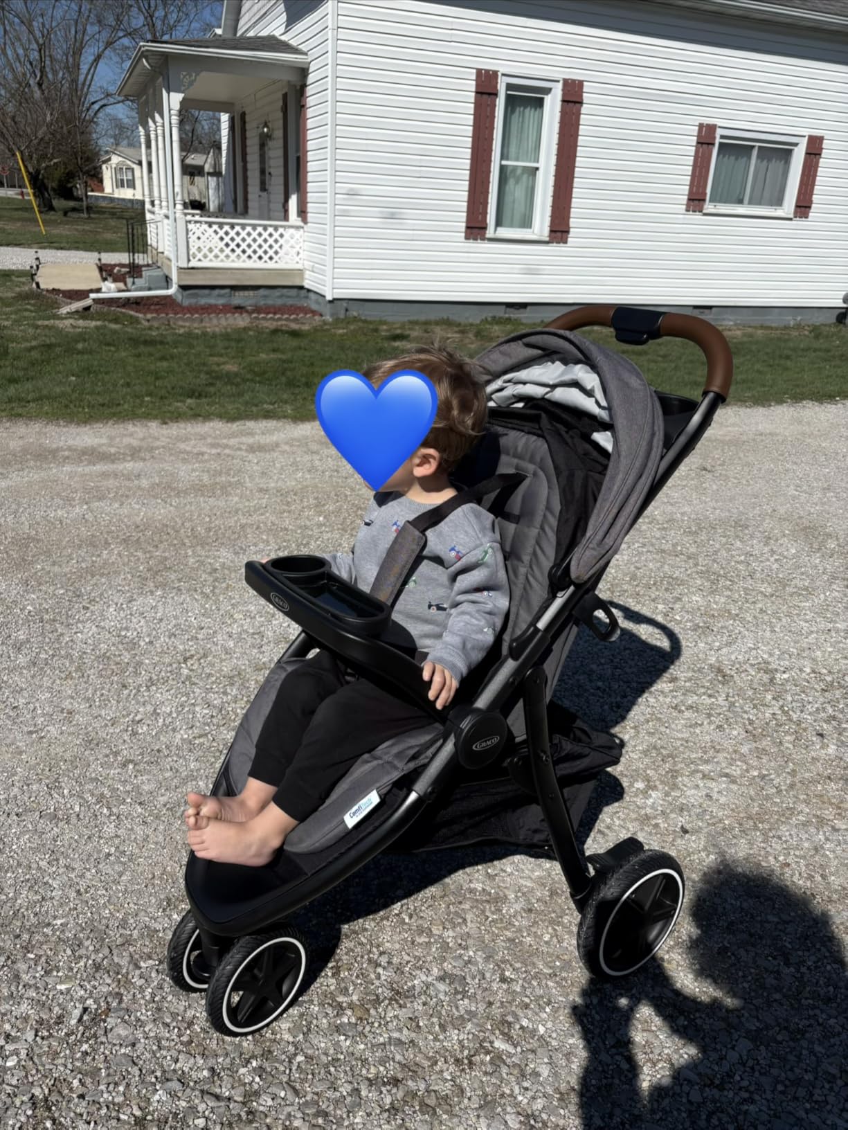 Graco Outpace LX All-Terrain 3-Wheel Baby Stroller, Cohen - Compatible for Travel System, Easy One-Hand Fold, in-Seat Suspension, Never-Flat Rubber Tires customer photo 1