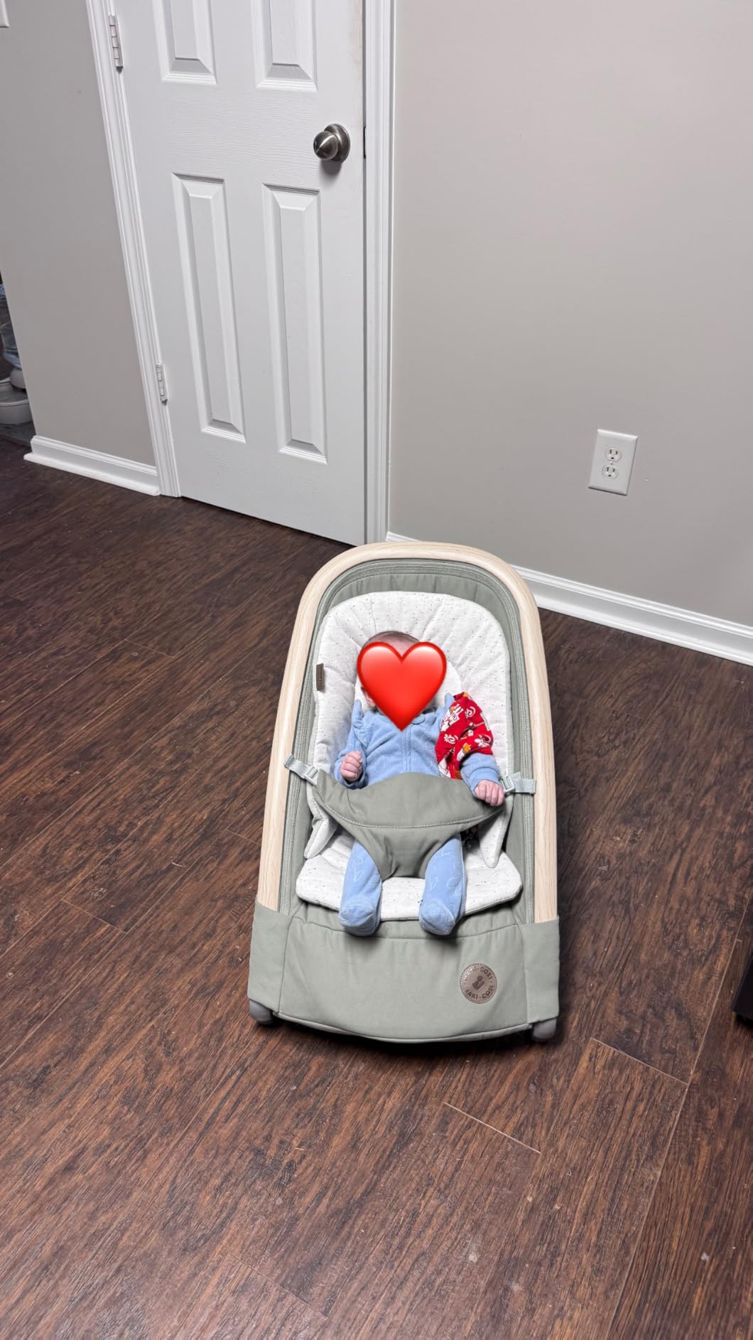 Maxi-Cosi Kori 2-in-1 Baby Bouncer Seat for Infants, Baby Rocker Chair, Portable Baby Bouncer, Classic Green customer photo 1