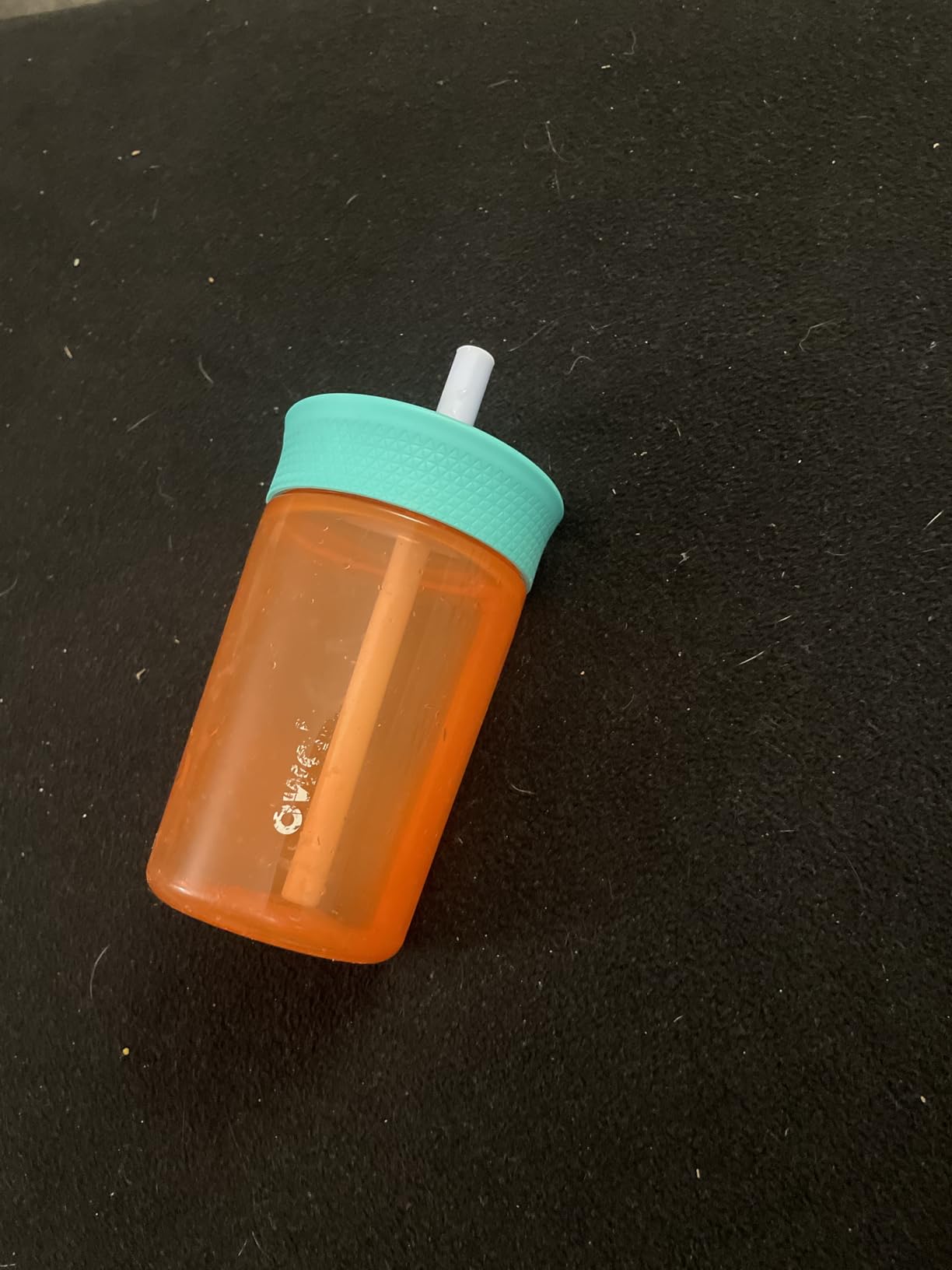 Owala Kids Insulation BPA-Free Plastic Tumbler with Spill Resistant Flexible Straw, Easy to Clean, Kids Water Bottle, Great for Travel, Dishwasher Safe, 15 Oz, Orange and Peach (Watermelon) customer photo 1