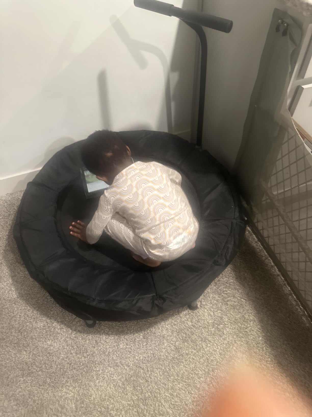 BCAN SP1 36'' Toddler Trampoline, ASTM Certified - Kids Trampoline for Ages 1-6, Foam Handle & Safe Thickened Cover, Mini Trampolines for Kids Indoor, Easy to Assemble| FED Fitness customer photo 2