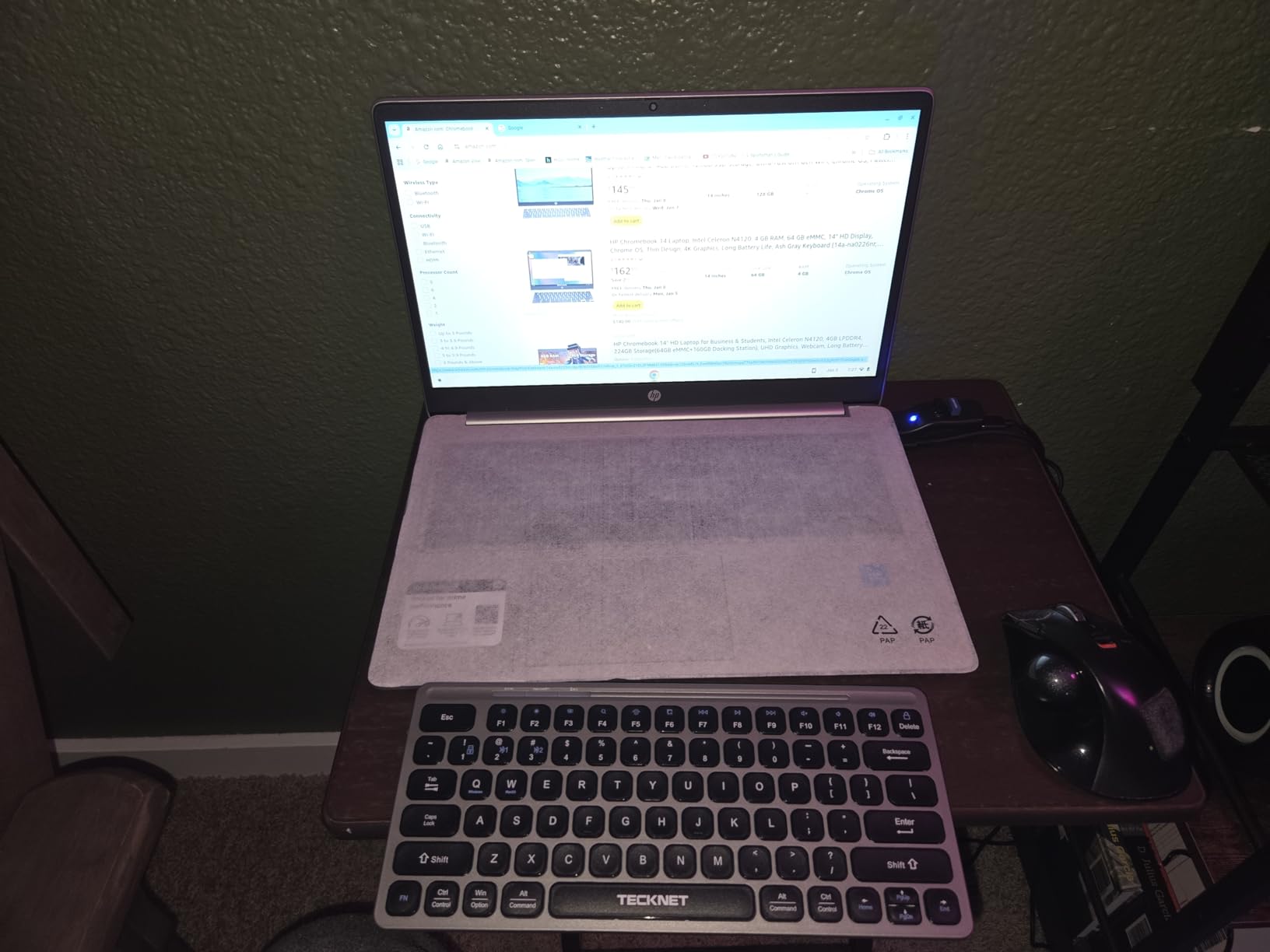 HP 15.6 HD Premium Chromebook, Intel Celeron N Processor 3.7GHz Turbo Speed, 8GB Ram, 64GB SSD, Ultra-Fast WiFi Up to 1700 Mbps, Chrome OS customer photo 2