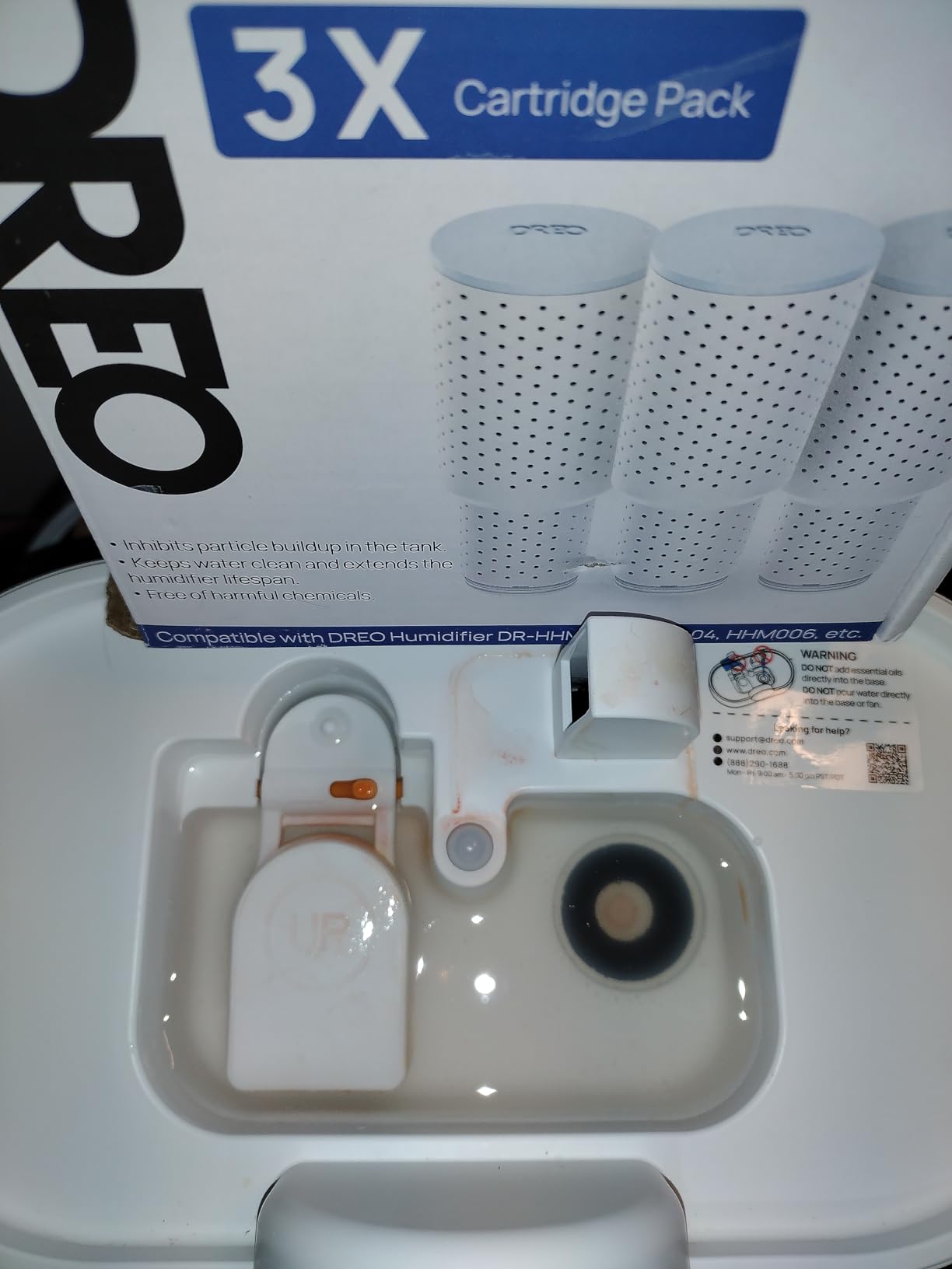 DREO Humidifiers for Bedroom, 6L Easy to Fill & Clean, 60H Runtime for Large room, 28 dB Quiet Cool Mist Air Humidifier for Plant, Baby Nursery, Home, Indoor, Night Light, Precise Humidity Control customer photo 1