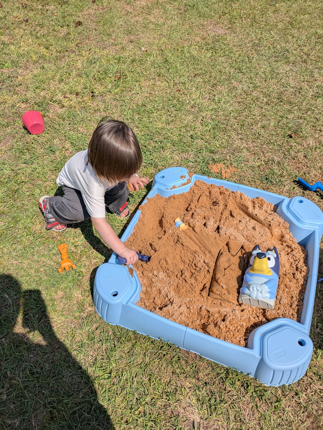 Little Tikes Bluey Beach Day Sand Box with 6 Accessories, Bluey Active Play, for Boys and Girls Ages 1-6 Years customer photo 1