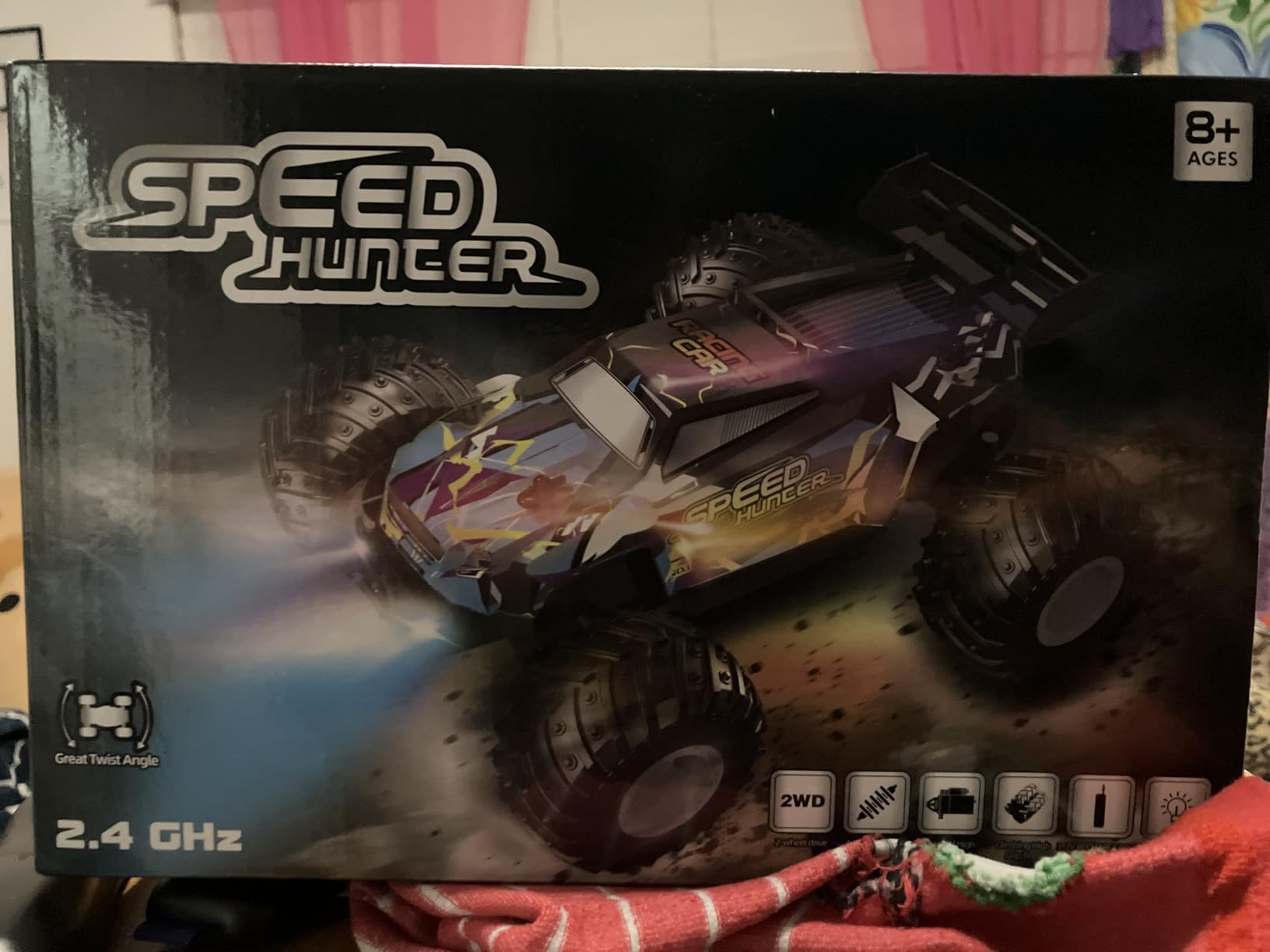 Remote Control Car, All Terrain Remote Control Truck for Boy, 2.4GHz Rc Car with Bodylight and Two Rechargeable Batteries, 20KM/H Monster Truck Toys customer photo 1