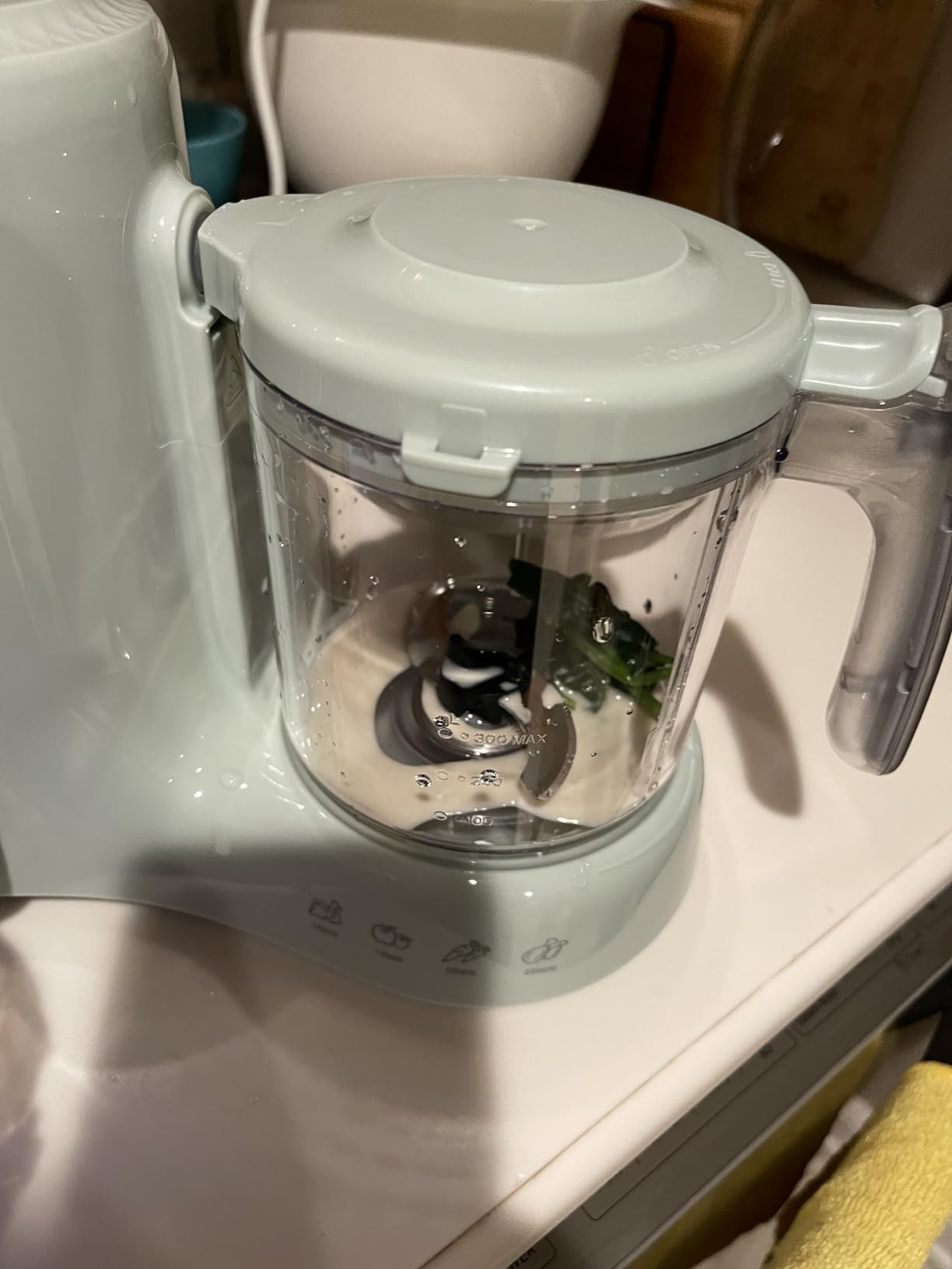 Grownsy Baby Food Maker with Steam Basket, One Step Baby Food Processor Steamer Puree Blender Grinder Mills Machine, Auto Cooking Grinding and Sterili-zing customer photo 2