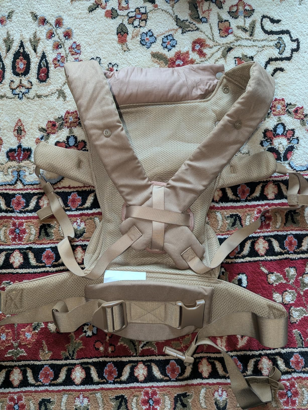 Ergonomic Lumbar Support Baby Carrier for Infants to Toddlers (8-33 lbs), Cozy and Lightweight Military Baby Carrier for Big and Tall Parents- Coyote Brown customer photo 1