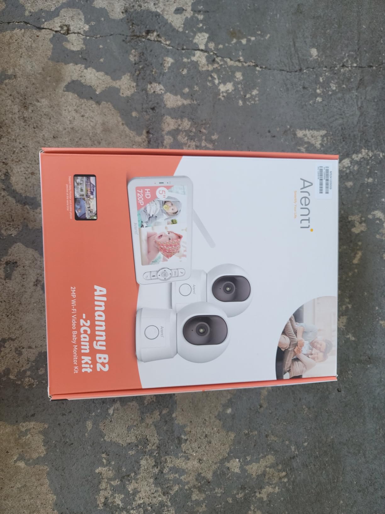 ARENTI Baby Monitor 2 Cameras, Smart Baby Camera with 5-Inch Wireless Display, Super Night Vision, Temperature Sensor, Sound Detection, Auto Motion Tracking, 2-Way Audio, VOX Mode(B2 Set) customer photo 1