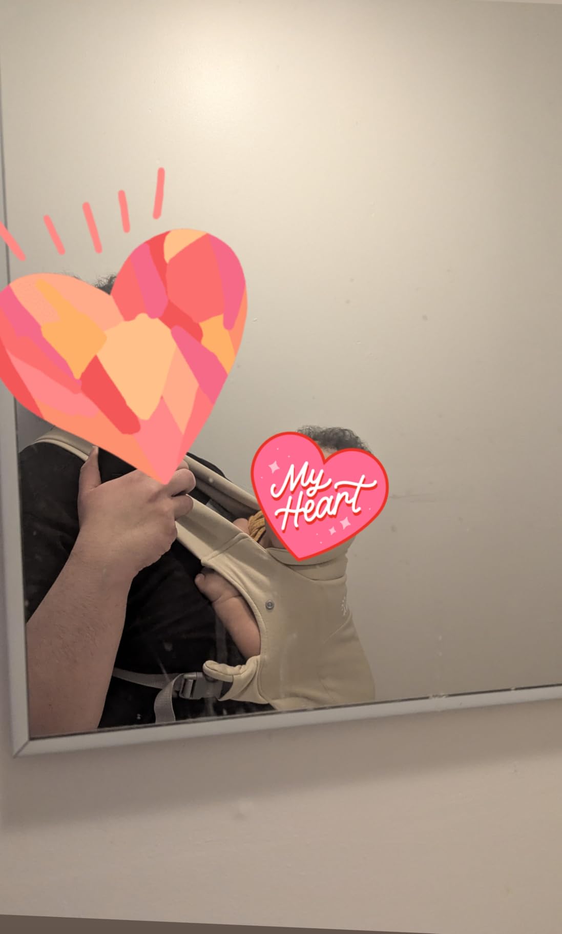 GROWNSY Baby Carrier, Cozy Newborn Carrier, Ergonomic Baby Wraps Carrier Newborn to Toddler with Head Support, Cream customer photo 1