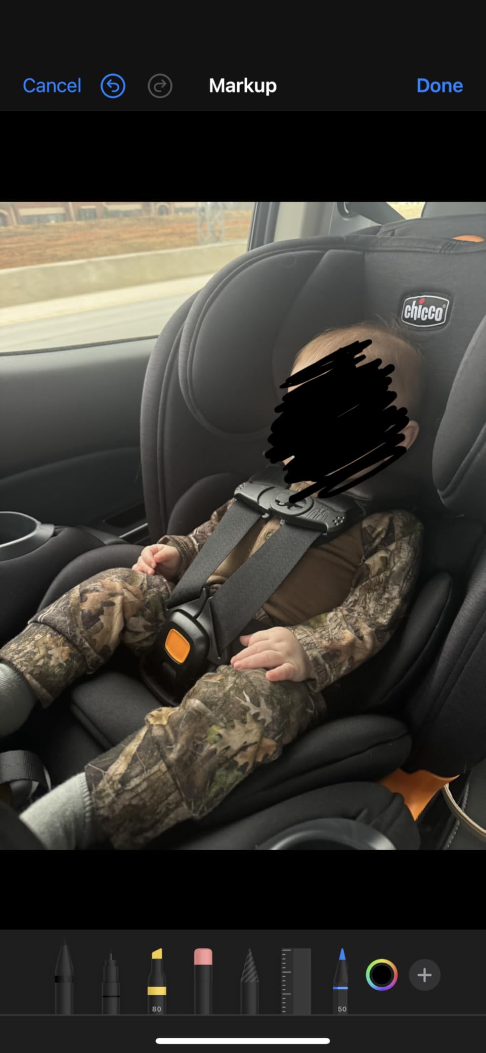 Chicco OneFit LX ClearTex All-in-One Car Seat with LeverLock Installation, Slim Design, Convertible Car Seat, Seat for Infants and Children 5-100 lbs, Ebony/Black customer photo 1