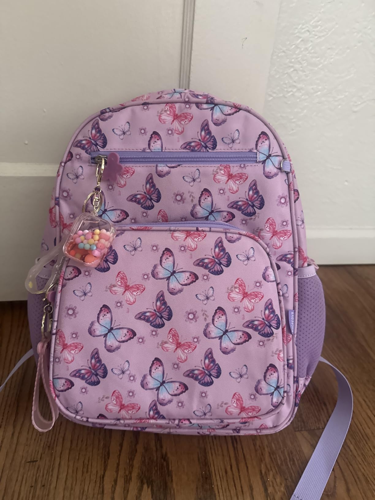 RHCPFOVR Kids Backpack for Girls - Butterfly School Bookbag for Kindergarten Elementary 1st 2nd Grade (15 Inch) customer photo 2