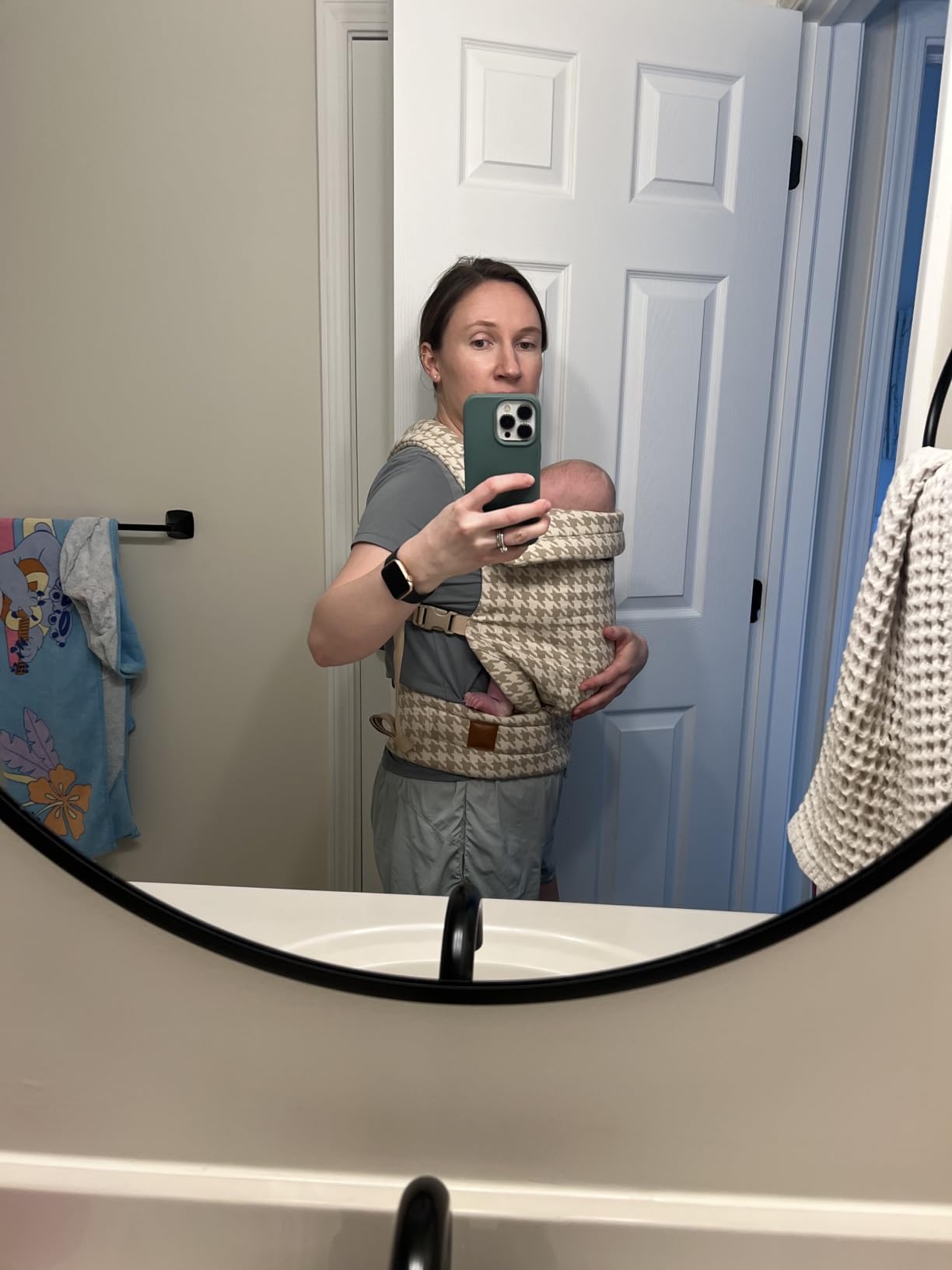 NEST BLANCHE Ergonomic Baby Carrier Newborn to Toddler - Lightweight Cotton customer photo 2