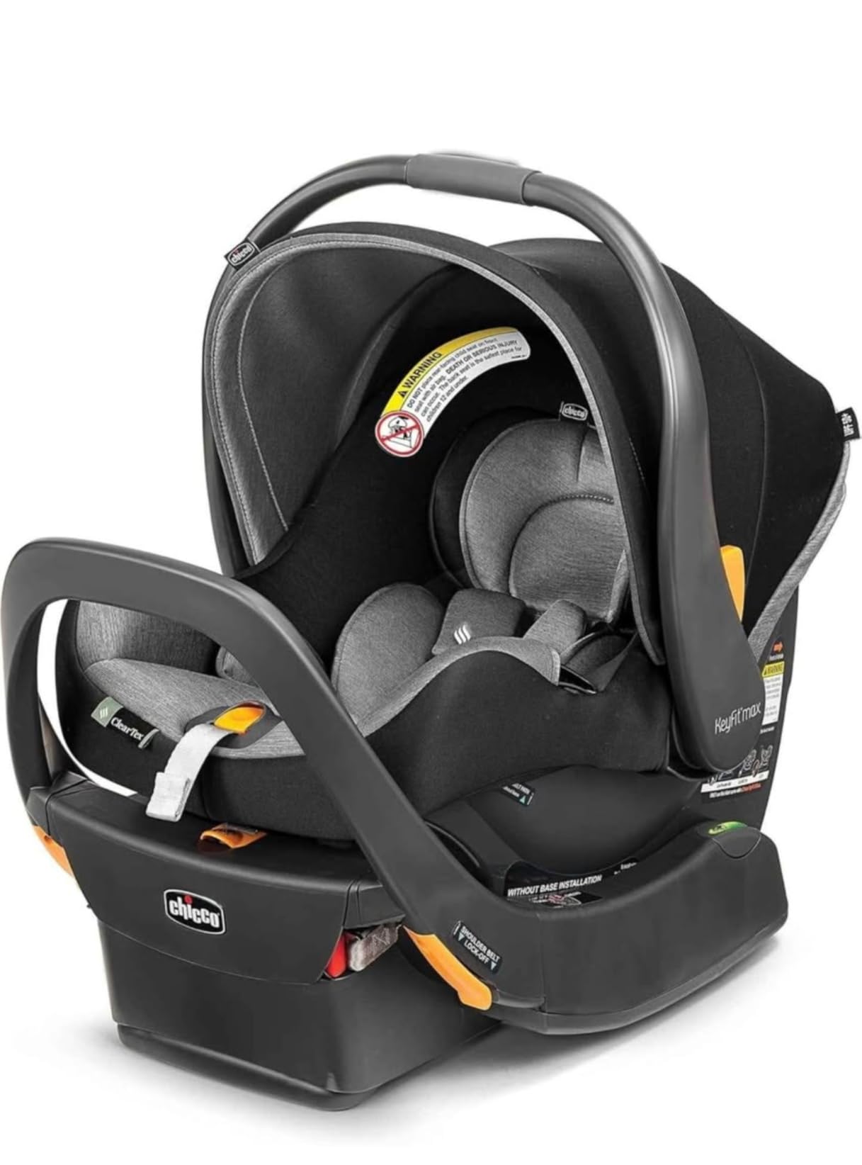 Chicco KeyFit Max ClearTex Infant Car Seat and Base, Rear-Facing Seat for Infants 4-30 lbs., Infant Head and Body Support, Compatible with Chicco Strollers, Baby Travel Gear, Lupine/Purple customer photo 2