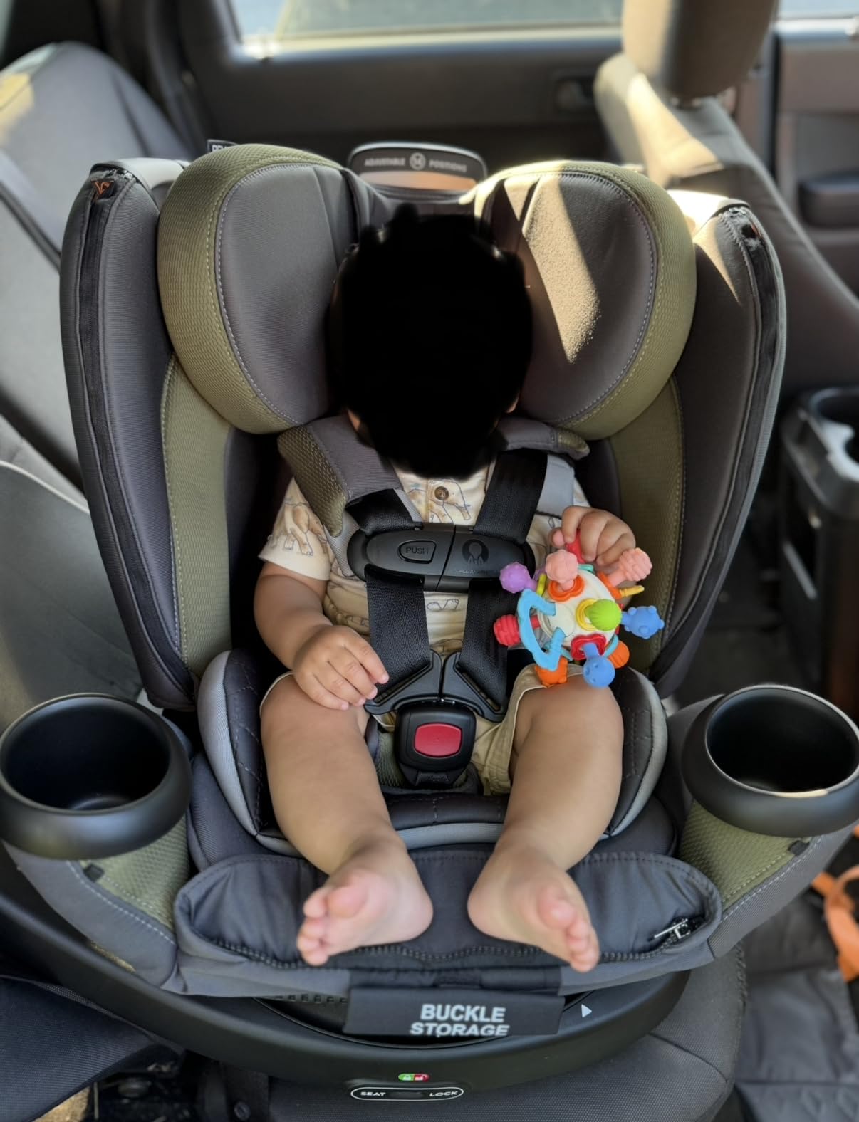Evenflo Revolve360 Extend Convertible Car Seat with 360 Degree Rotation, Extended Rear-Facing, Forward-Facing, Booster Mode, and Secure Latch Install, Revere Gray customer photo 1