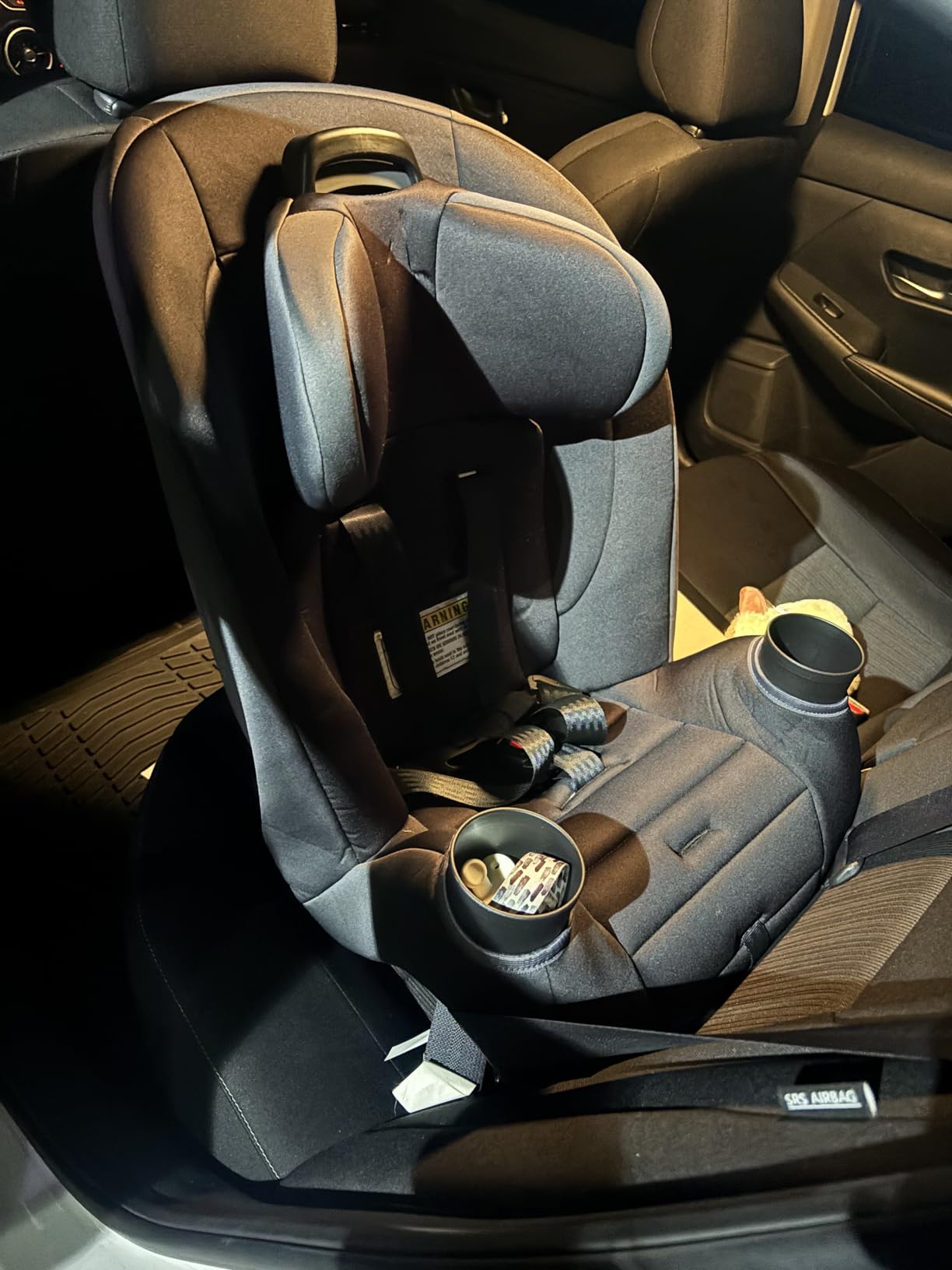 Safety 1st Ellaris 3-in-1 Convertible Car Seat, Slim Fit Design, Rear & Forward-Facing, 5-Position Headrest, 3-Across Fit, Travel-Friendly with Machine-Washable Seat Pad, Smokey Haze customer photo 1