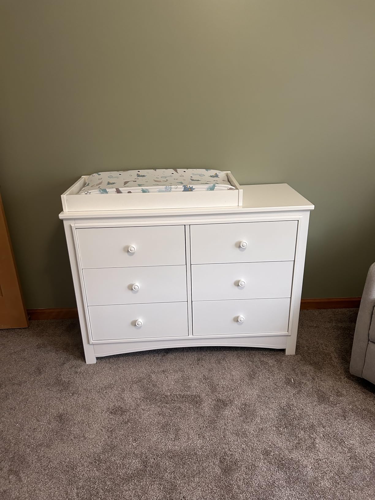 Delta Children Perry 6 Drawer Dresser - Greenguard Gold Certified, Bianca White customer photo 1