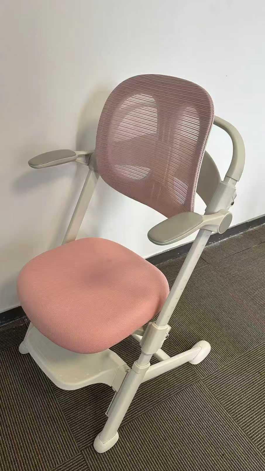 ERIYA Kids Desk Chair,Ergonomic Chair: Breathable Mesh Back, Adjustable Seat, Flip-Up Armrests, Footrest, Lumbar | Ideal for Kids, Petite Adults - Ultra-Comfy for Study/Work (Grey) customer photo 2