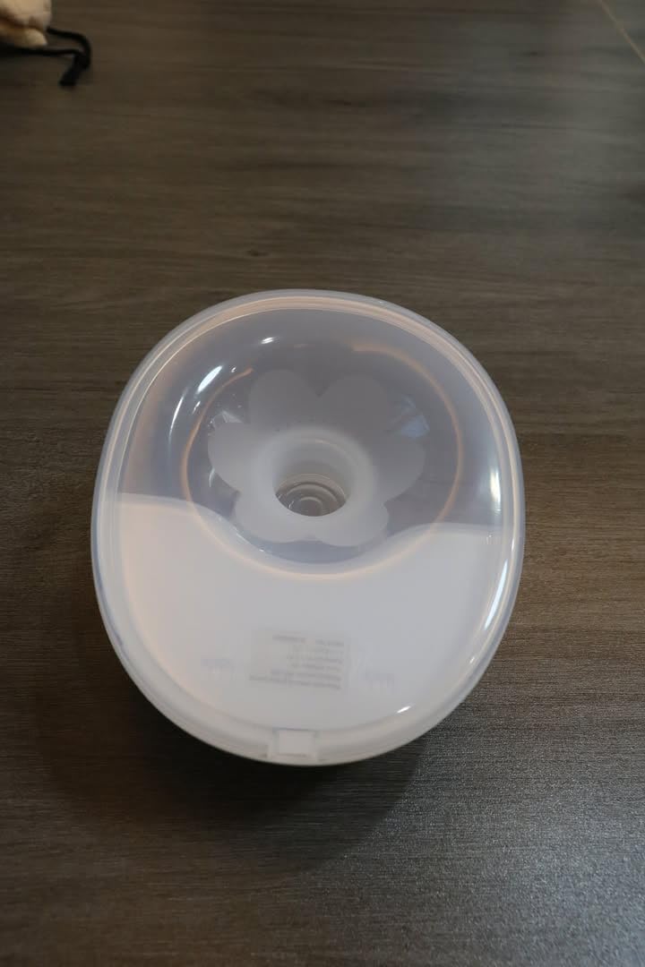 Hands Free Breast Pump Wearable MY-375 - Strong Suction, Low Noise, Wearable Breastfeeding Pump with 4 Mode &12 Levels, Portable Electric Breast Pump 24mm - 19/21/Insert/Flange, 2 Pack (White) customer photo 2