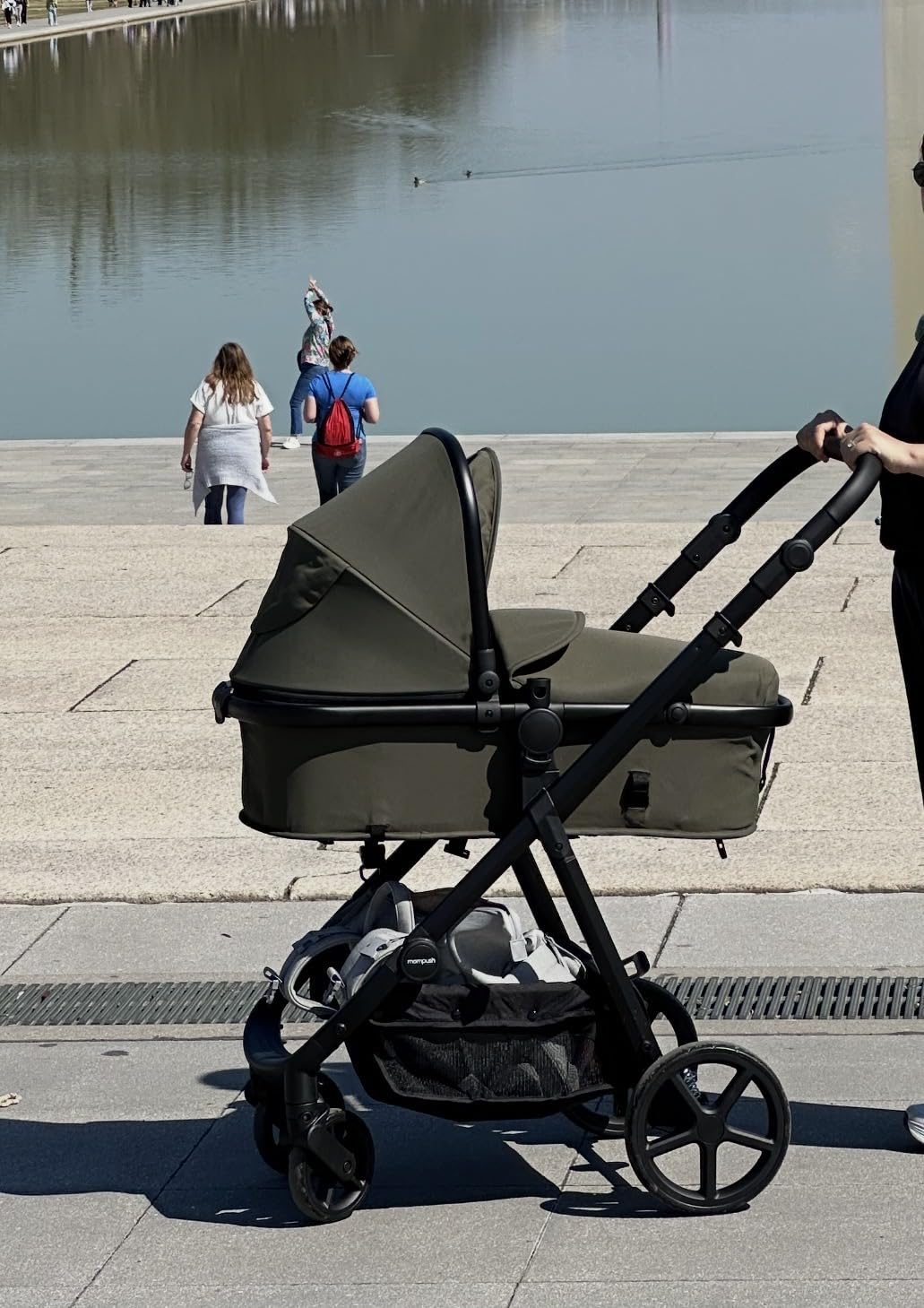 Mompush Meteor2 Baby Stroller 2-in-1 with Newborn Mode, Large Shock-Absorbing Wheels, Car Seat Adapter Included customer photo 1