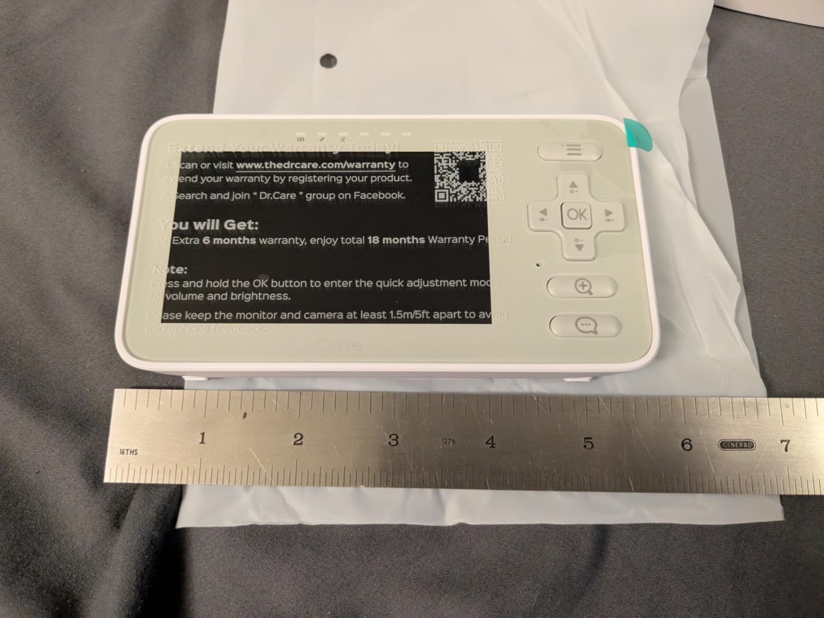 Dr.Care VistaView Lite Smart WiFi Baby Monitor - 4'' 720P Split Screen & 1080P Camera App Control, Motion Alerts, HD Night Vision, Triple Security, 2-Way Talk, Video Recording, Multi-User customer photo 2