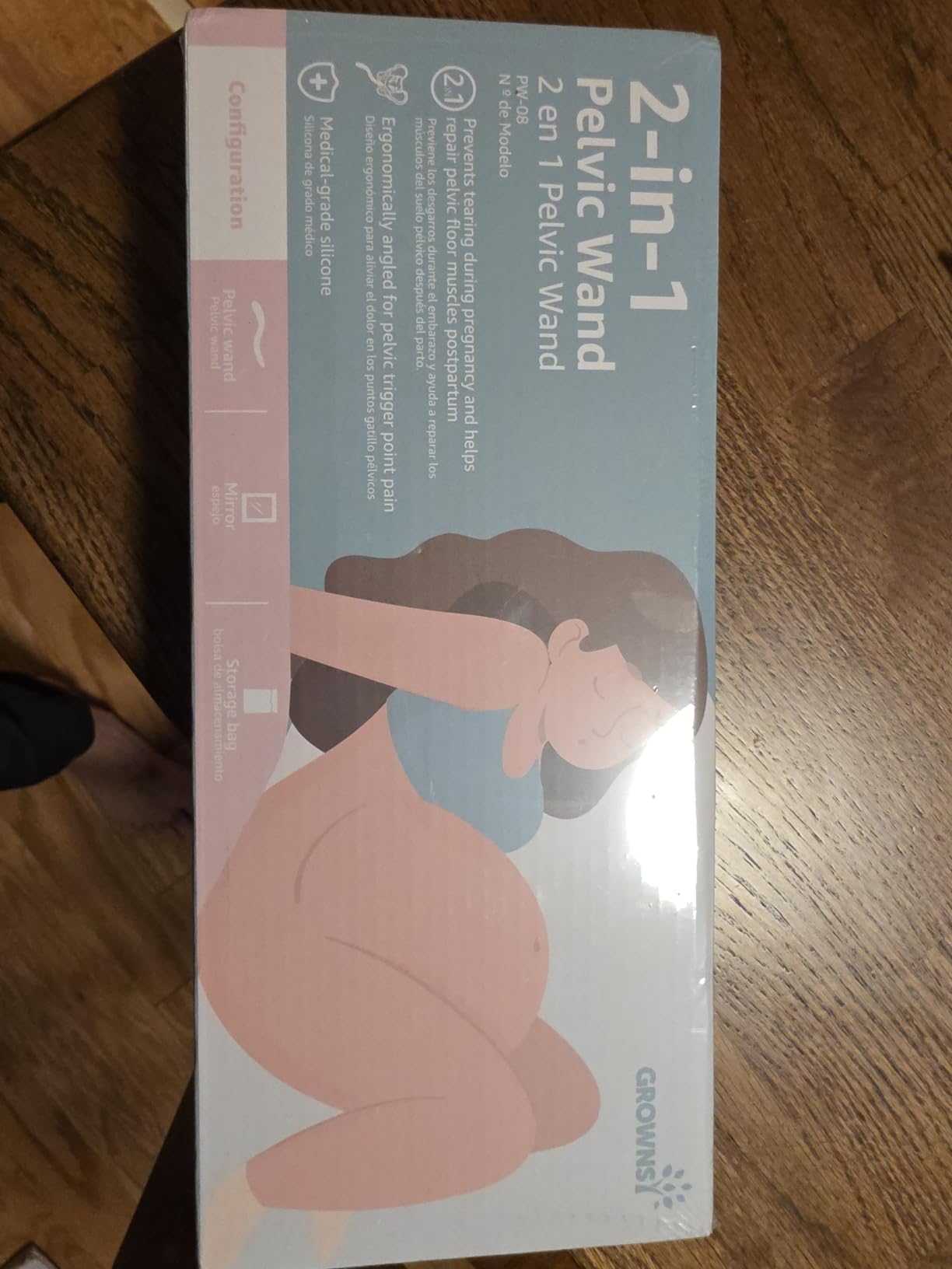 GROWNSY Perineal Massage Stick for Pregnancy Labor and Birth Prep, Pelvic Wand Tool, Pelvic Floor Muscle Massager for Pelvic Physical Therapy, Postpartum Essentials customer photo 1