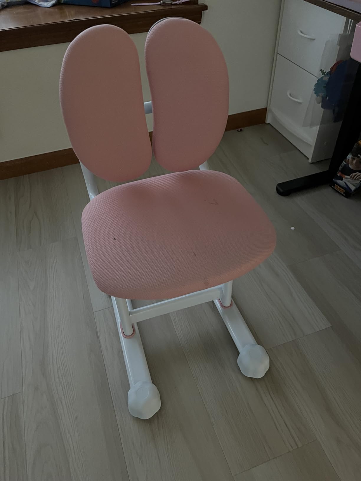 Costzon Kids Desk Chair, Ergonomic Student Study Chair with Adaptive Double Backrest, Adjustable Seat Height & Armless Design, Children Computer Chair for Boys Girls 6-12 (Pink) customer photo 1