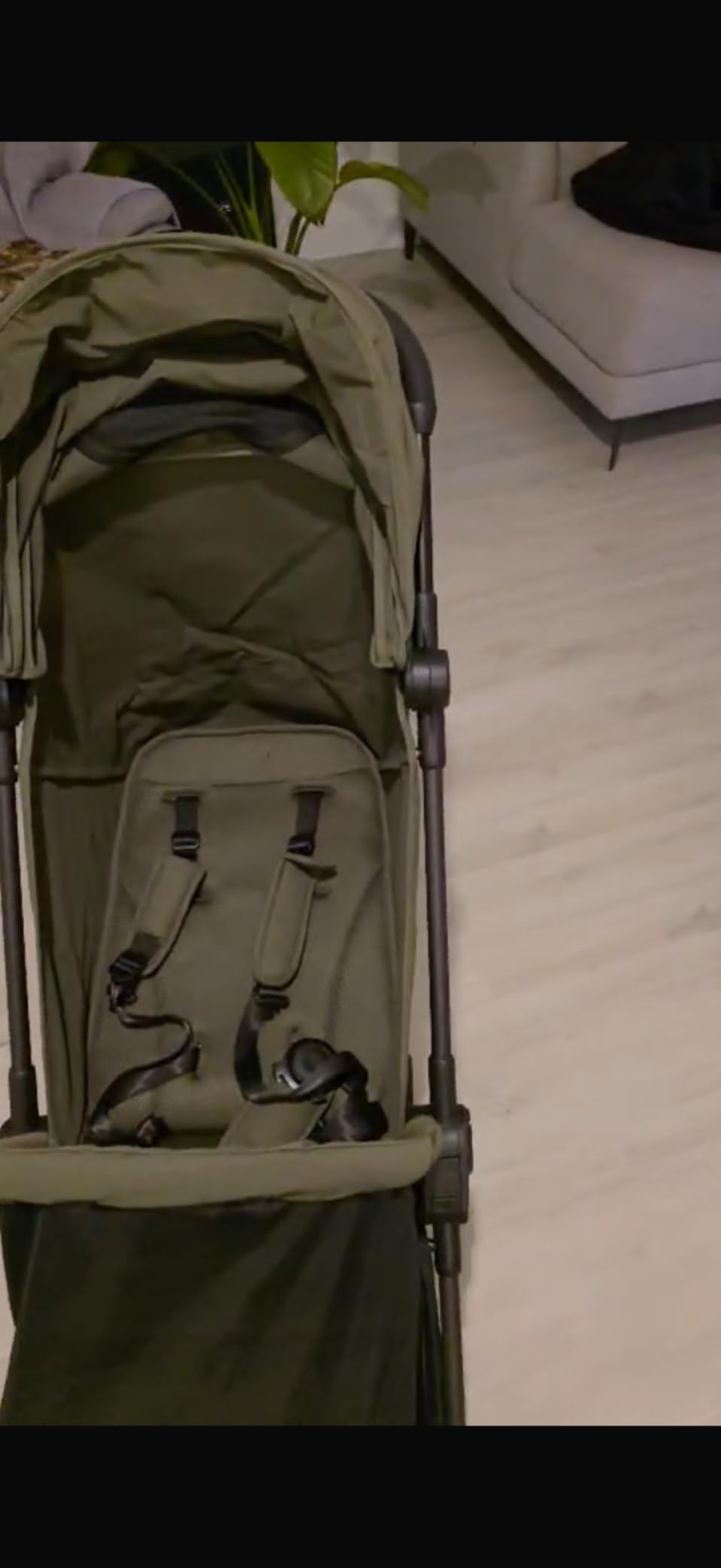 Mompush Nexis Carbon Travel Stroller, Ultra-Lightweight 11.5 lbs, Compact & Airplane Carry-On Approved, One-Second Auto-Fold, One-Hand Full Recline, from Birth to 50 lbs, JPMA Certified, Forest customer photo 1