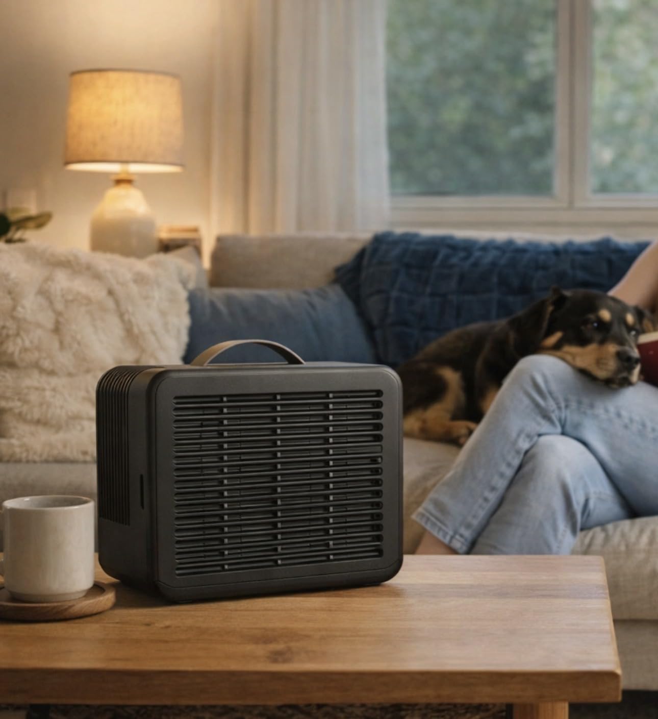 PuroAir Air Purifier 100i Smart HEPA Air Purifiers for Home Pets - Portable Small Air Purifier Filters up to 550 Ft² of Pollutants, Smoke, Pollen, Dust - Room Air Purifiers for Bedroom, Baby, Office customer photo 1
