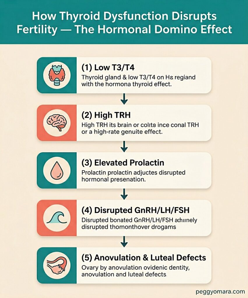 How Thyroid Dysfunction Disrupts Fertility — The Hormonal Domino Effect