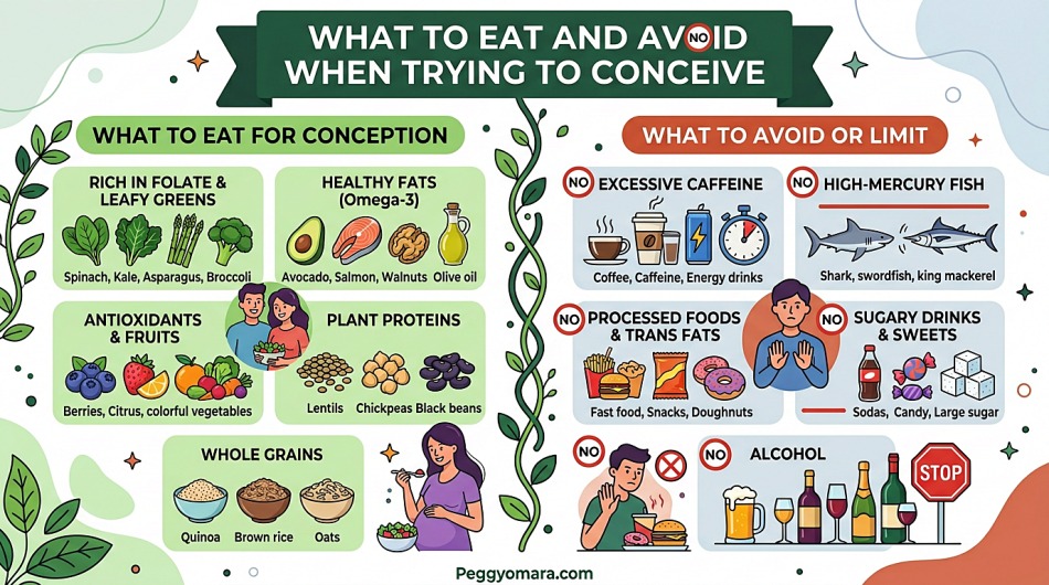 What to Eat and Avoid When Trying to Conceive
