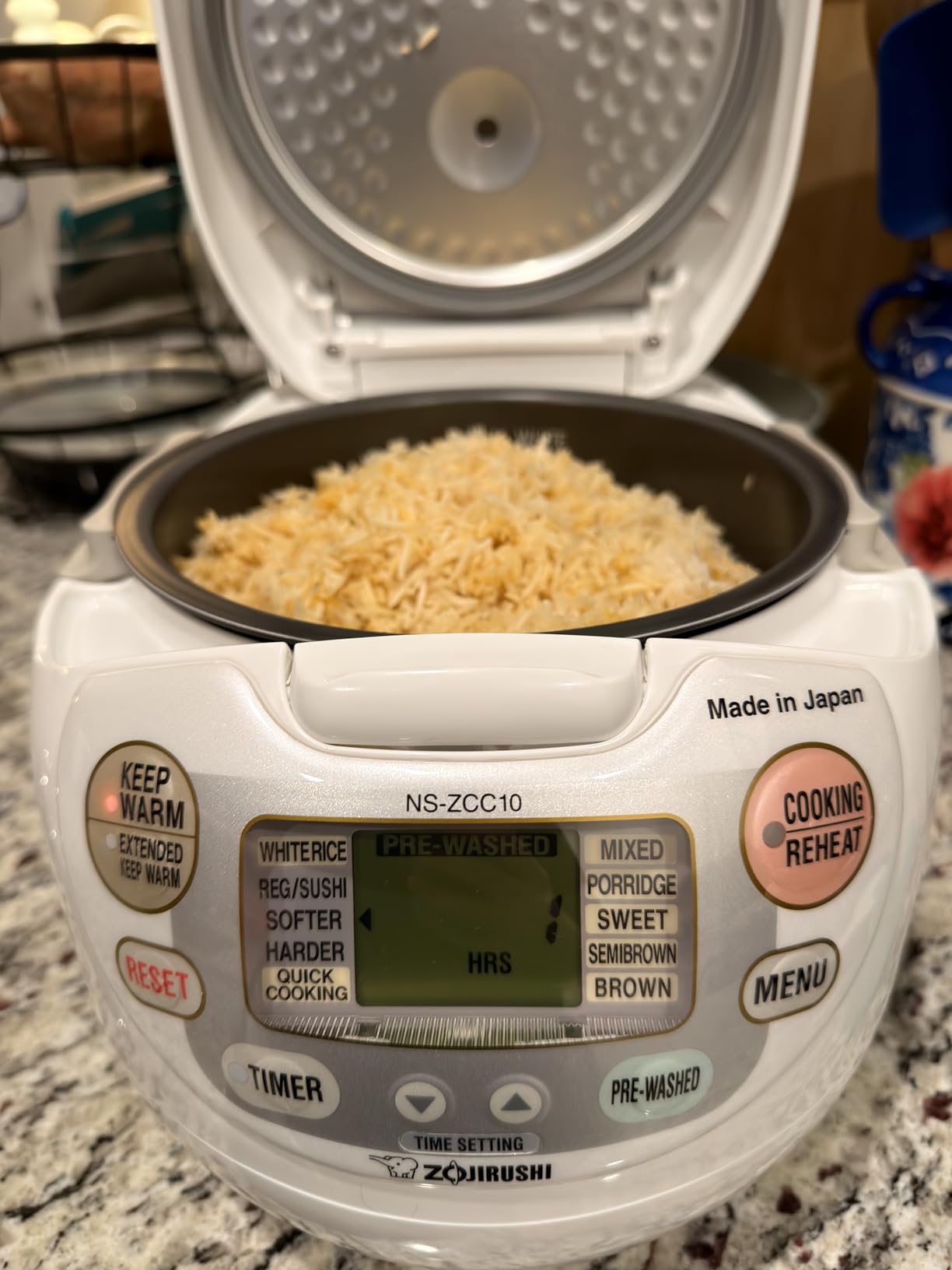 Zojirushi Neuro Fuzzy 10-Cup Rice Cooker and Warmer, Premium White customer photo 1