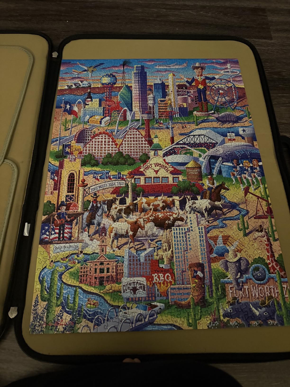 Jumbo, Puzzle Mates, Portapuzzle Deluxe - Standard 1,000 Piece Jigsaw Storage Board Case, Jigsaw Puzzle Accessories, 500-1000 Piece Puzzle Storage customer photo 1