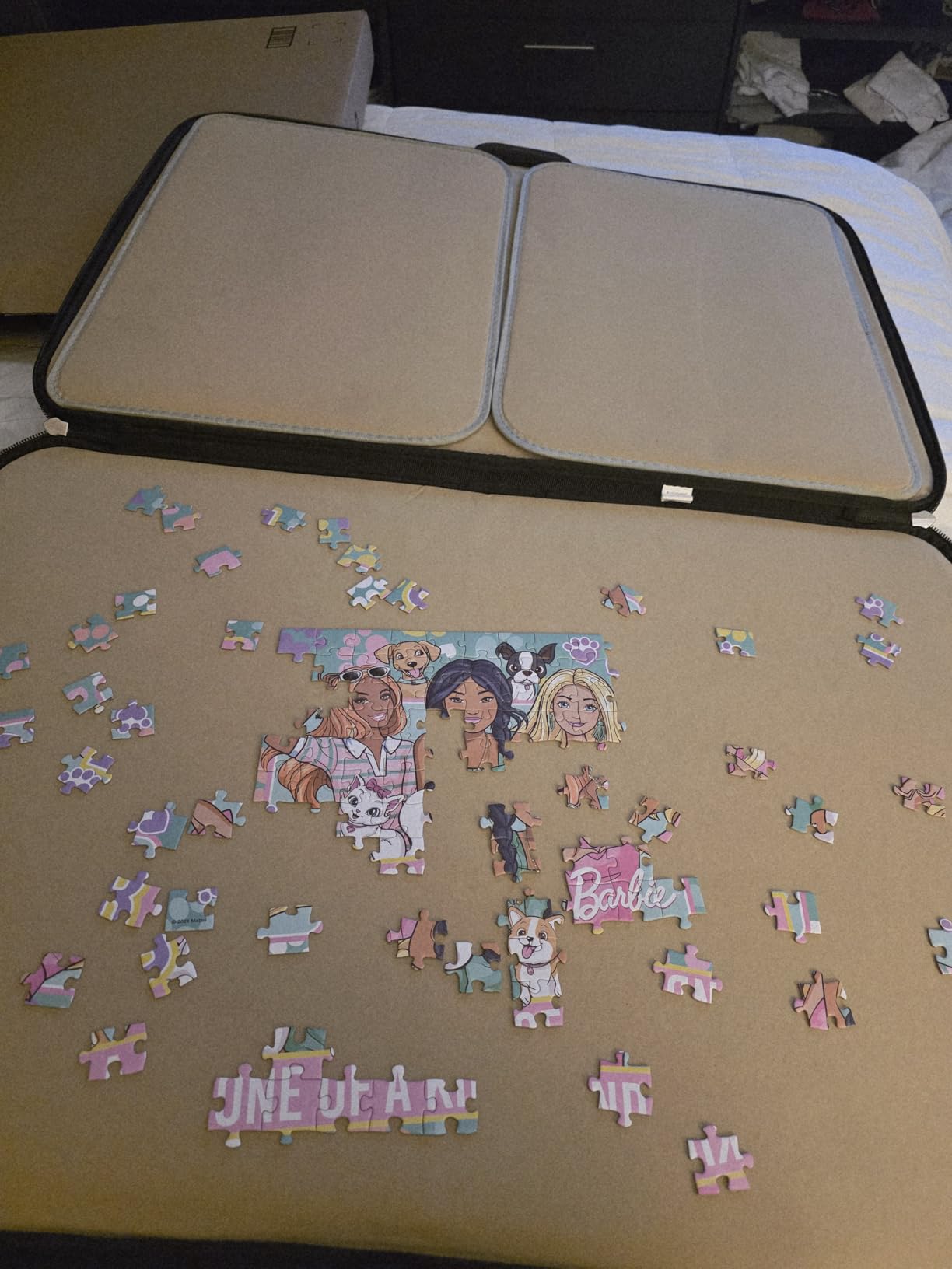 Jumbo, Puzzle Mates, Portapuzzle Deluxe - Standard 1,000 Piece Jigsaw Storage Board Case, Jigsaw Puzzle Accessories, 500-1000 Piece Puzzle Storage customer photo 2
