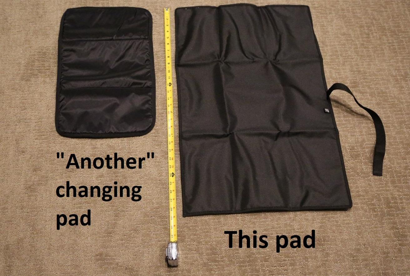 J.L. Childress Full Body Portable Changing Pad for Babies - Diaper Changing Mat for Travel, Baby Accessory Essentials, Wipeable & Water-Resistant, Foldable & Compact, Fully Padded, Extra Large - Black customer photo 2
