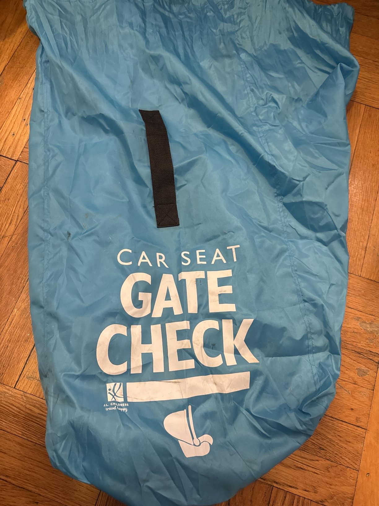 J.L. Childress Gate Check Travel Bag for Car Seats - Car Seat Travel Bag for Airplane, Fits All Baby & Infant Carriers, Airport Accessories for Gate Check, Flying Essentials, AirTag Compatible - Red customer photo 2