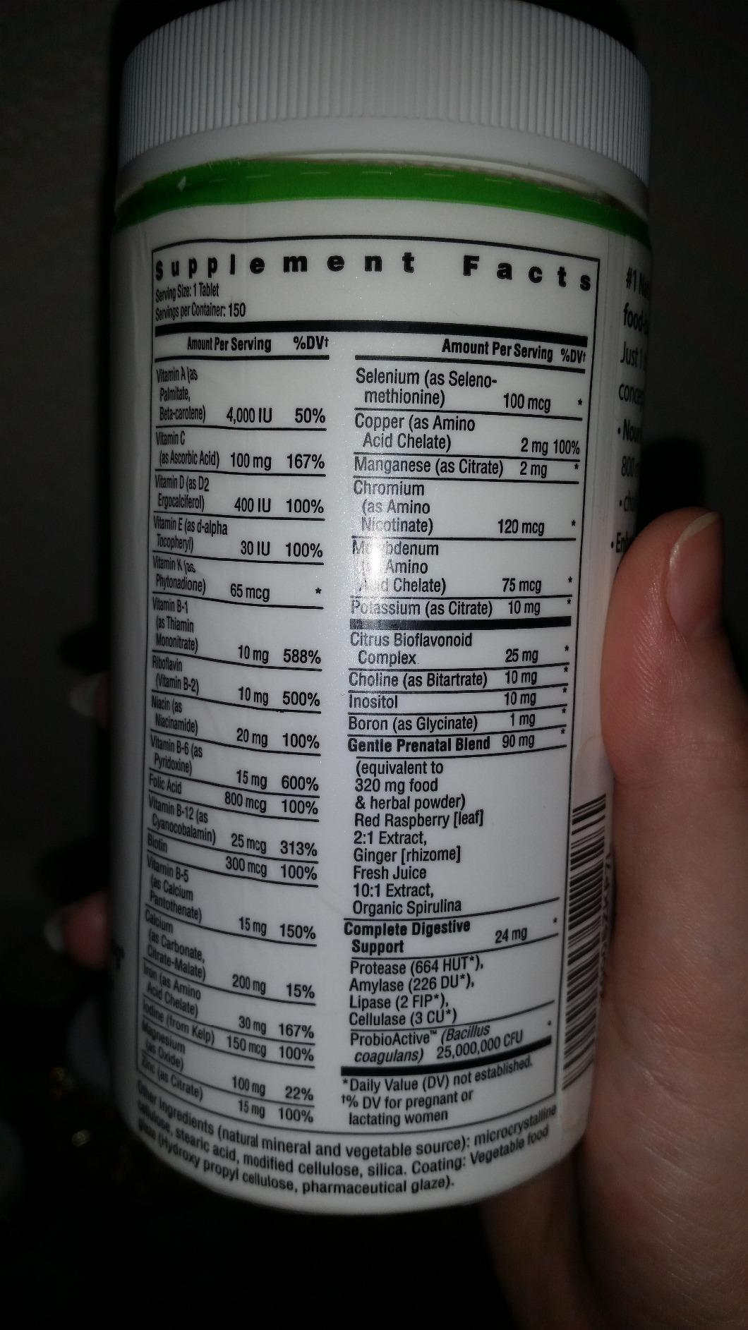 Rainbow Light Prenatal Multivitamin One + for Women with Probiotics | 150 Caplets | Essential Nutrition for Mom & Baby | with Vitamins C & D, Folate, Choline, Iron and More customer photo 2