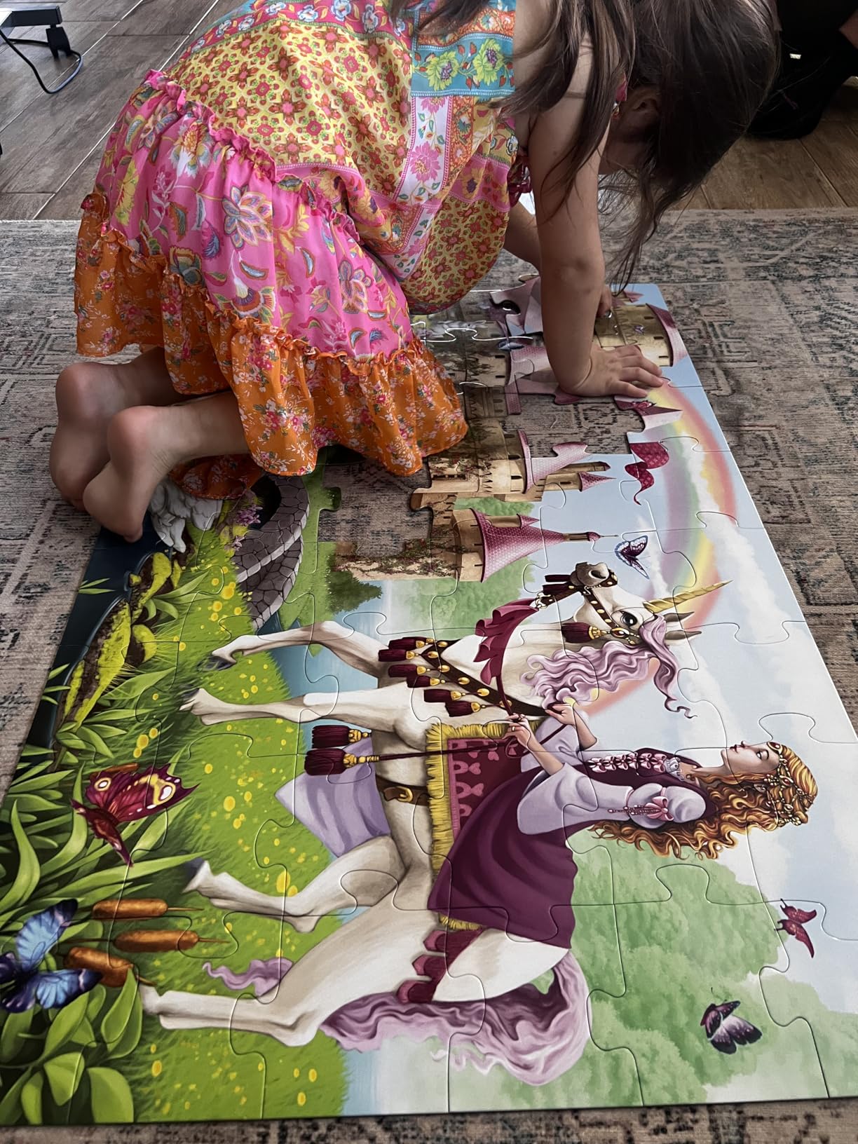 Melissa & Doug Fairy Tale Castle Jumbo Jigsaw Floor Puzzle (48 pcs, 2 x 3 feet) - FSC Certified customer photo 1
