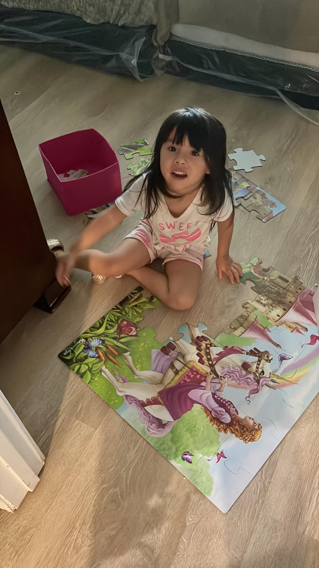 Melissa & Doug Fairy Tale Castle Jumbo Jigsaw Floor Puzzle (48 pcs, 2 x 3 feet) - FSC Certified customer photo 2