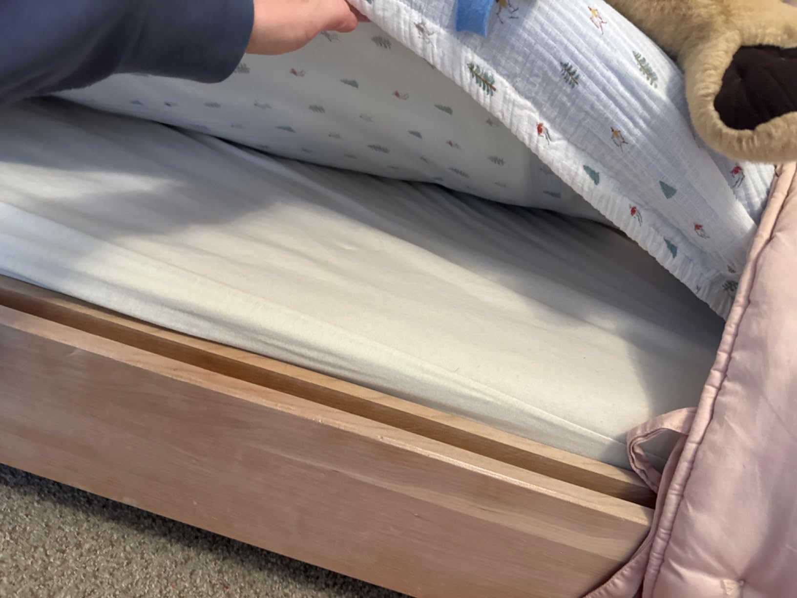 Naturepedic Organic Waterproof Crib Mattress Pad, Skin Friendly, Breathable & Absorbent Crib Mattress Protector - Removable Protector Pad for Baby and Toddler Beds - Fitted for Standard Baby Crib Size customer photo 1