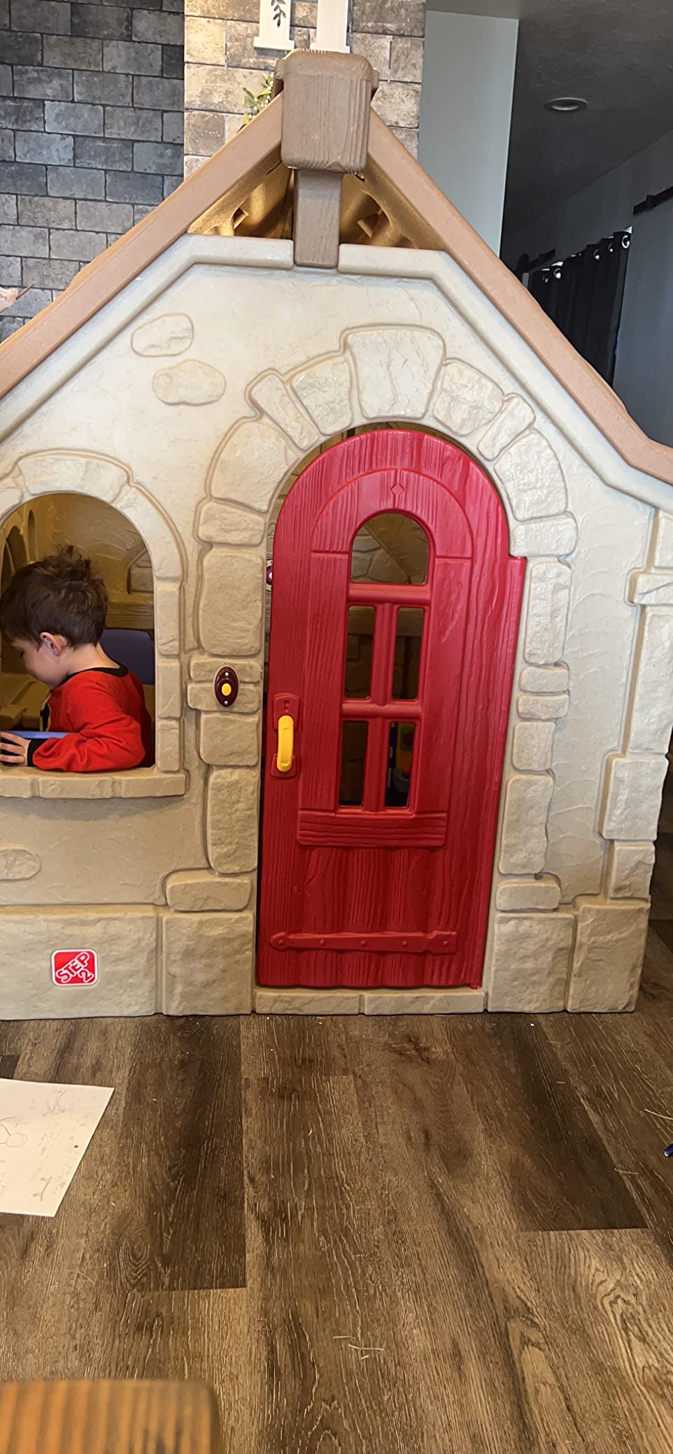 Step2 Naturally Playful Storybook Cottage Kids Playhouse, Indoor/Outdoor Playset, Interactive Play with Sounds, Made of Durable Plastic, For Toddlers 1.5+ Years Old customer photo 1