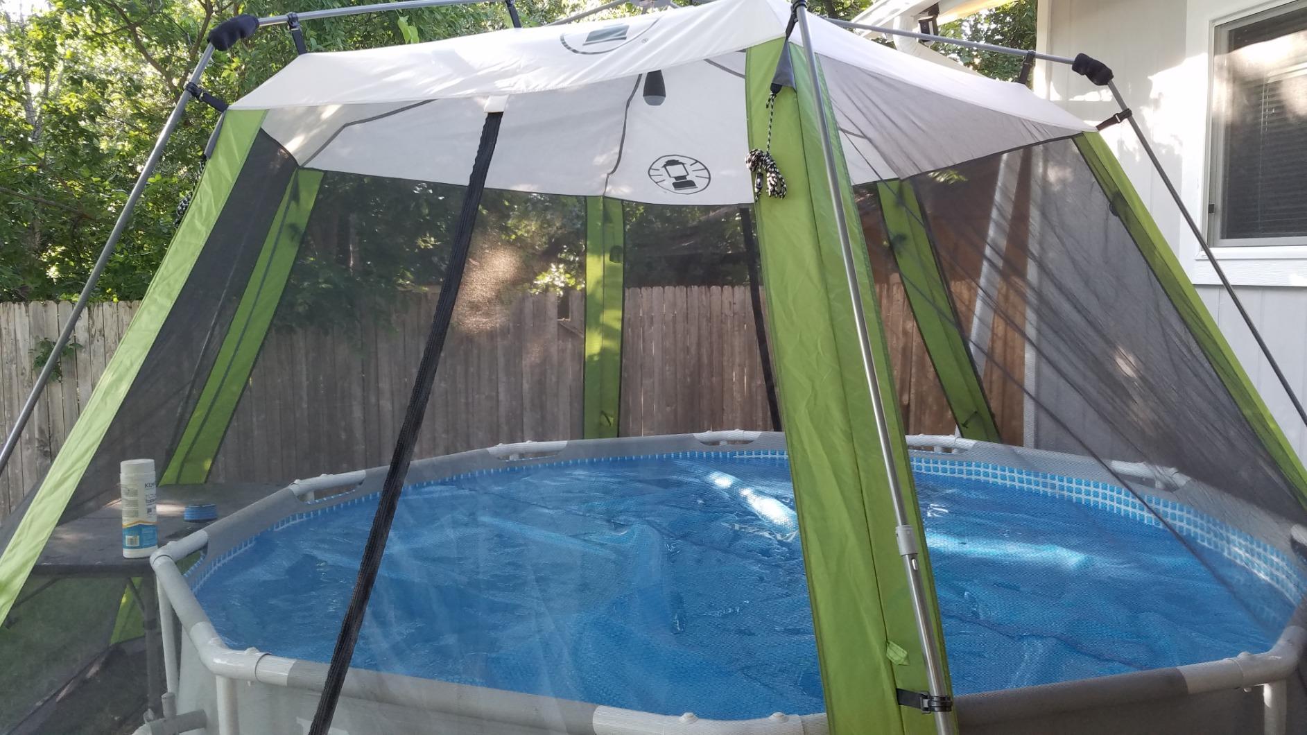 Coleman Skylodge Screened Canopy Tent with Instant Setup 10x10/15x13ft Portable Screen Shelter with 1-Minute Setup for Bug-Free Lounging Great for Picnic Yard Beach Park Camping & More customer photo 1