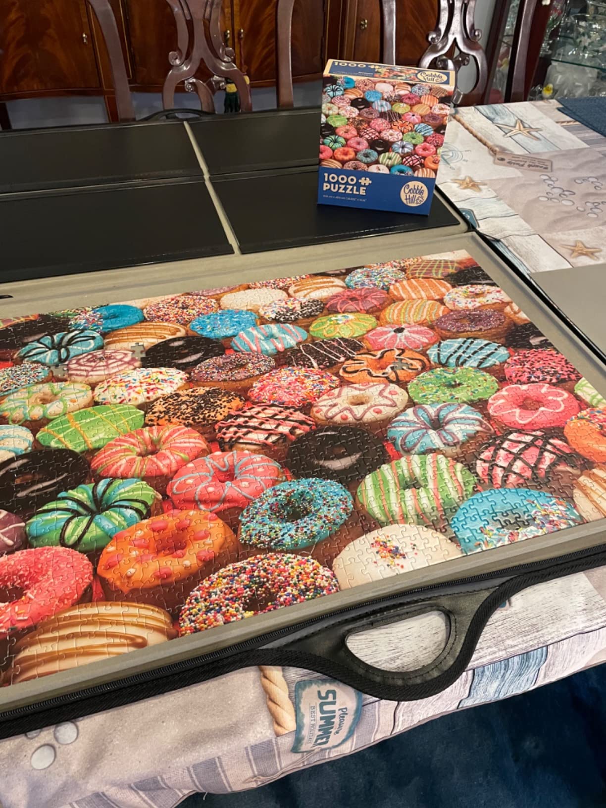 Jigthings - Jigsort 1000 - Jigsaw Puzzle Board with Carry Case for Puzzles up to 29.5