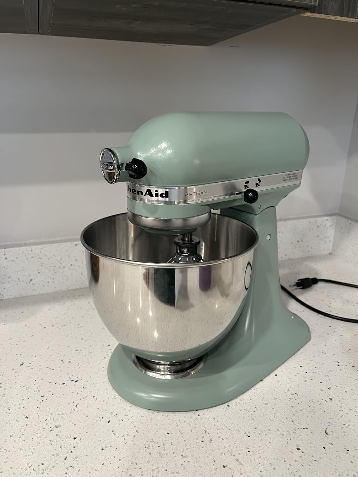 KitchenAid Artisan Series 5 Quart Tilt Head Stand Mixer with Pouring Shield KSM150PS, Contour Silver, Zinc customer photo 2