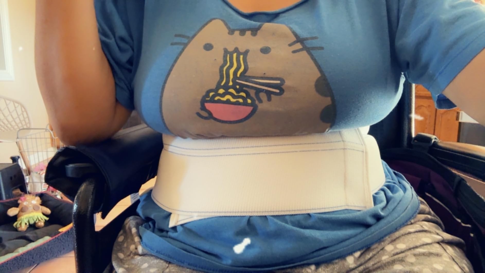 NYOrtho Post Surgery Abdominal Binder - Waist Support Belt for Men & Women - Postpartum Belly Band - MADE IN USA customer photo 1