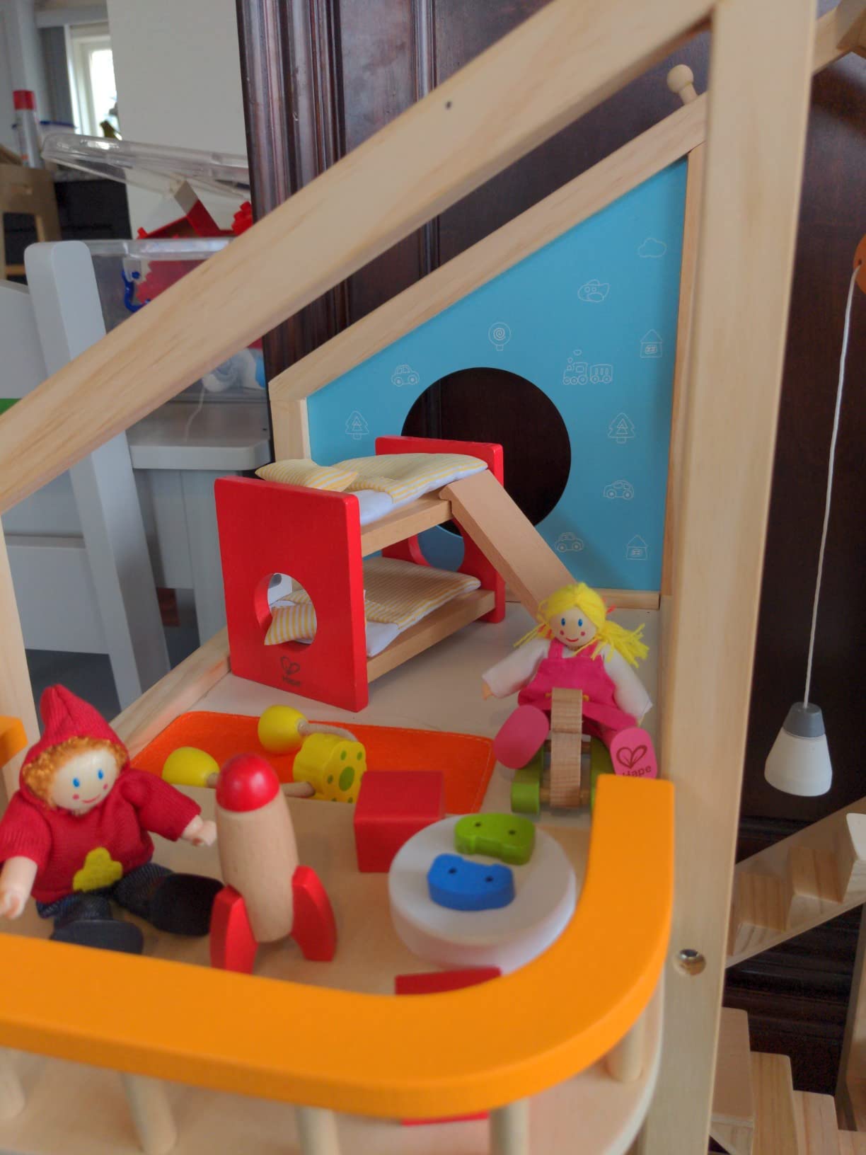 Hape Wooden Doll House Furniture Children's Room with Accessories | 1:12 Scales Miniature Dollhouse Furniture customer photo 1
