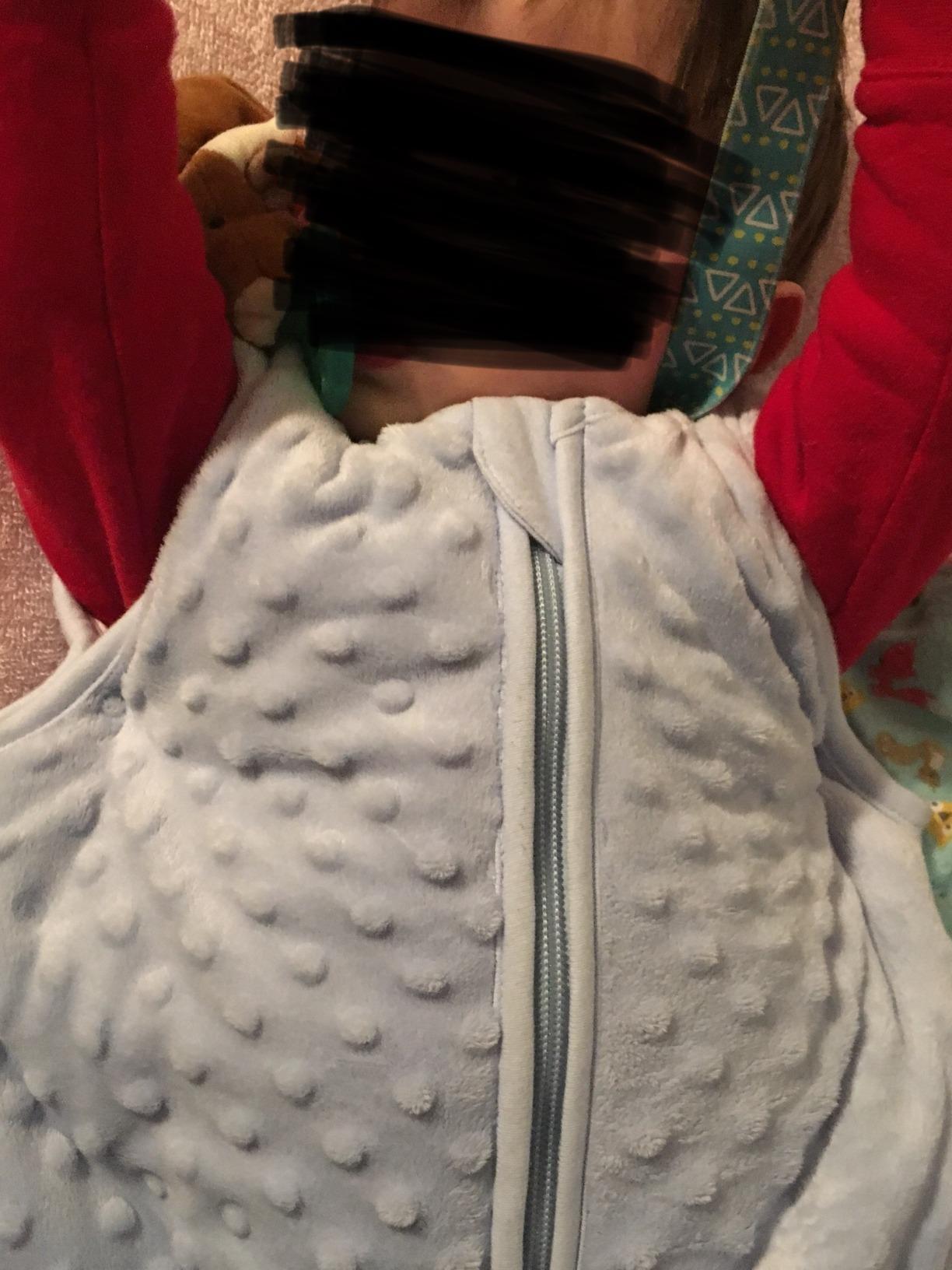 BABYINABAG Very Warm 2.5 Tog Quilted Winter Model Baby Sleep Bag or Sack, Plush Minky Dot for Infants and Toddlers customer photo 1