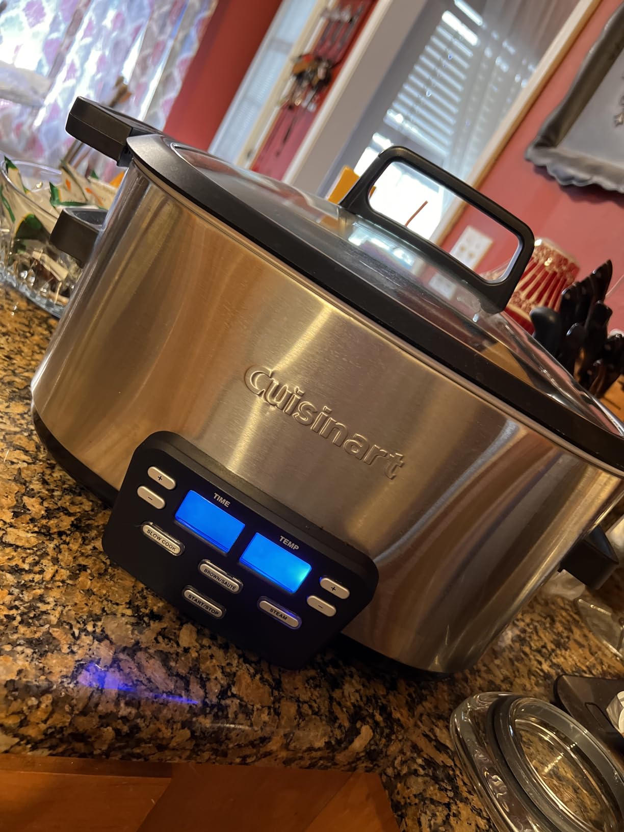 Cuisinart 3-In-1 Cook Central 6-Quart Multi-Cooker: Slow Cooker, Brown/Saute, Steamer, MSC-600 NAS, Silver customer photo 2