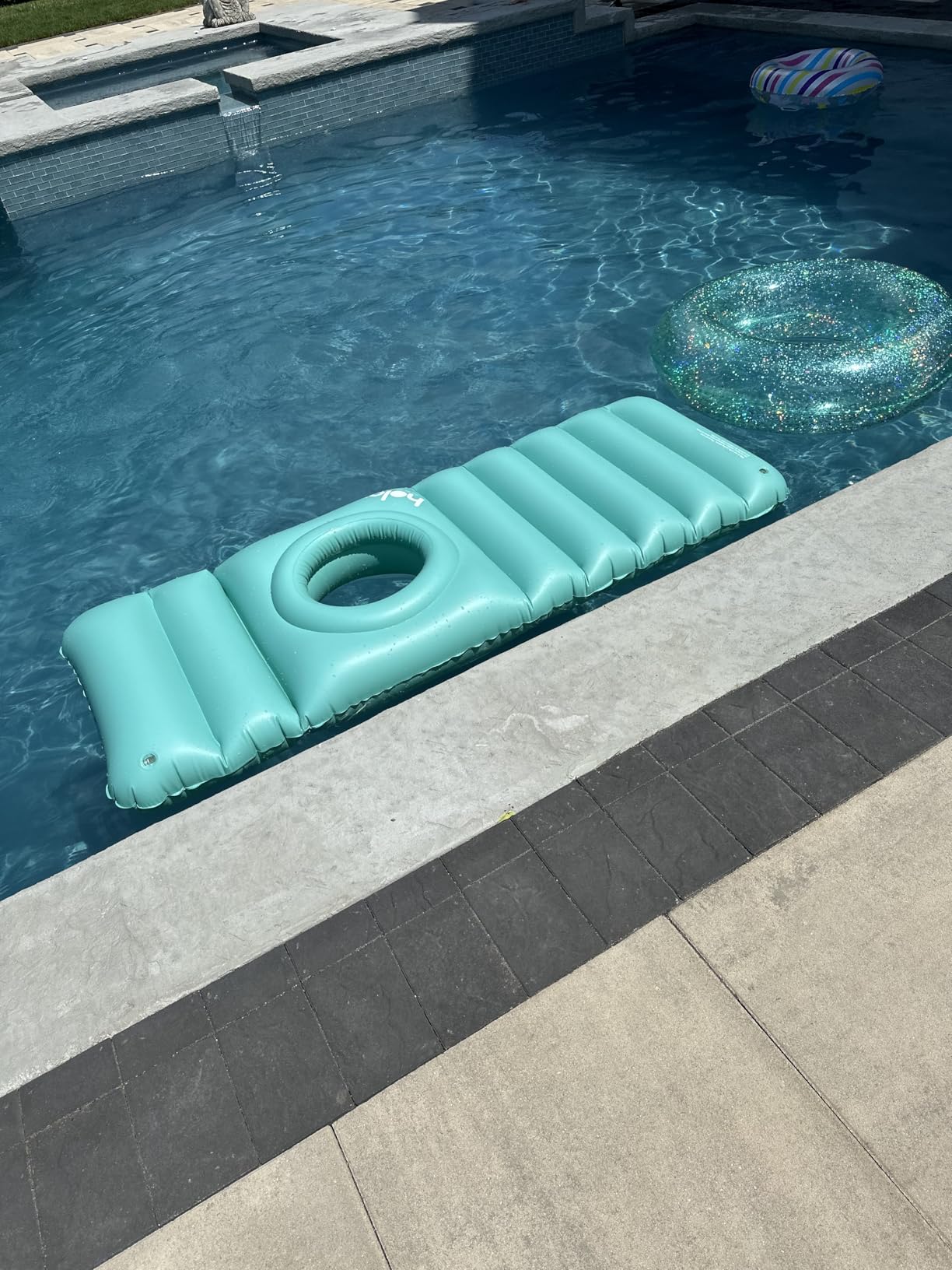 HOLO The Original Inflatable Pregnancy Pillow with Hole for Tummy Sleeping - Full Body Support for Pregnant Belly, Back, Hips - Relax Land+Water, Yoga, Babymoon, SPD - Maternity Must Have (Pink) customer photo 1