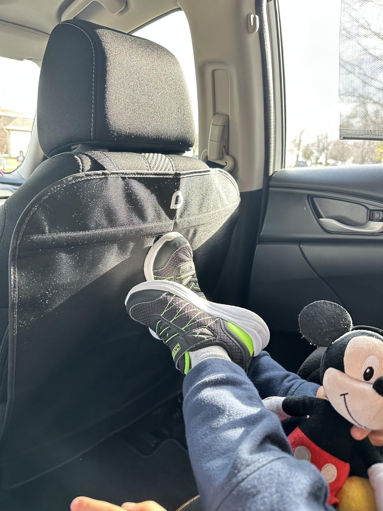 Munchkin Back Seat Cover for Kids, Deluxe Kick Mats Car Seat Protector, Black, 2 Pack customer photo 2