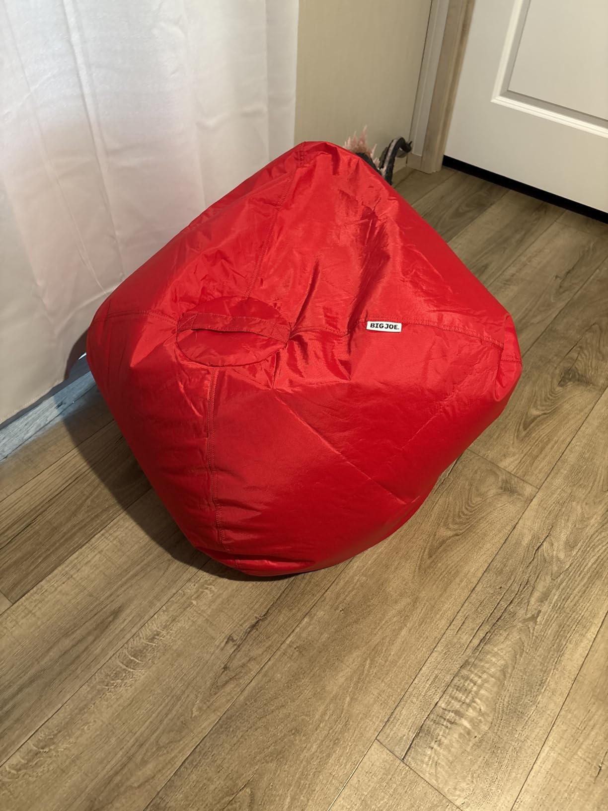 Big Joe Classic Bean Bag Chair for Kids Bedroom and Reading Nook, Easy-Clean Sapphire, Durable Nylon Polyester Blend, 2 feet Refillable customer photo 1